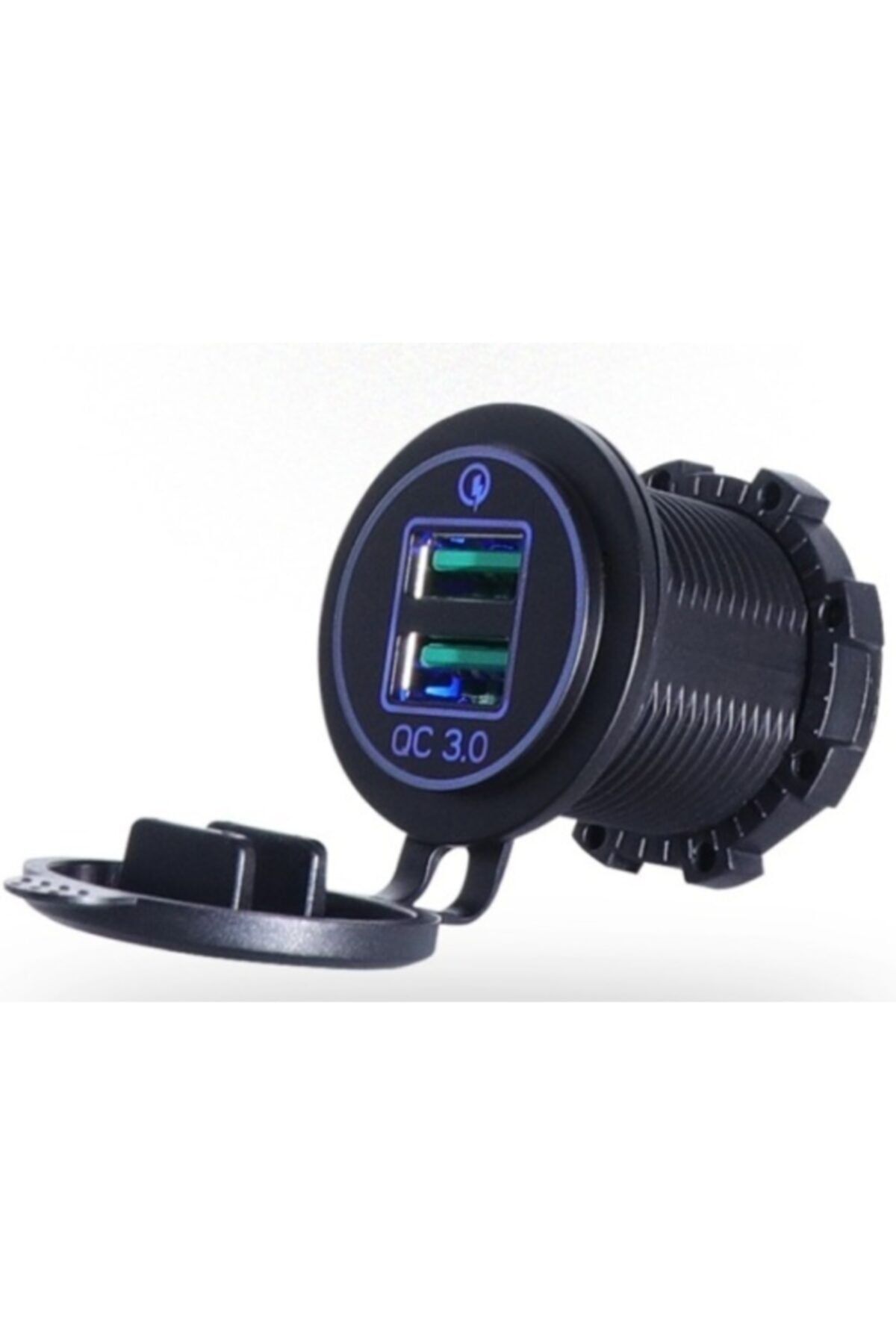 Autoline 12-24 Volt Araç/tekne/motorsiklet Için ( Quick ) Hızlı Şarj Mavi Renk