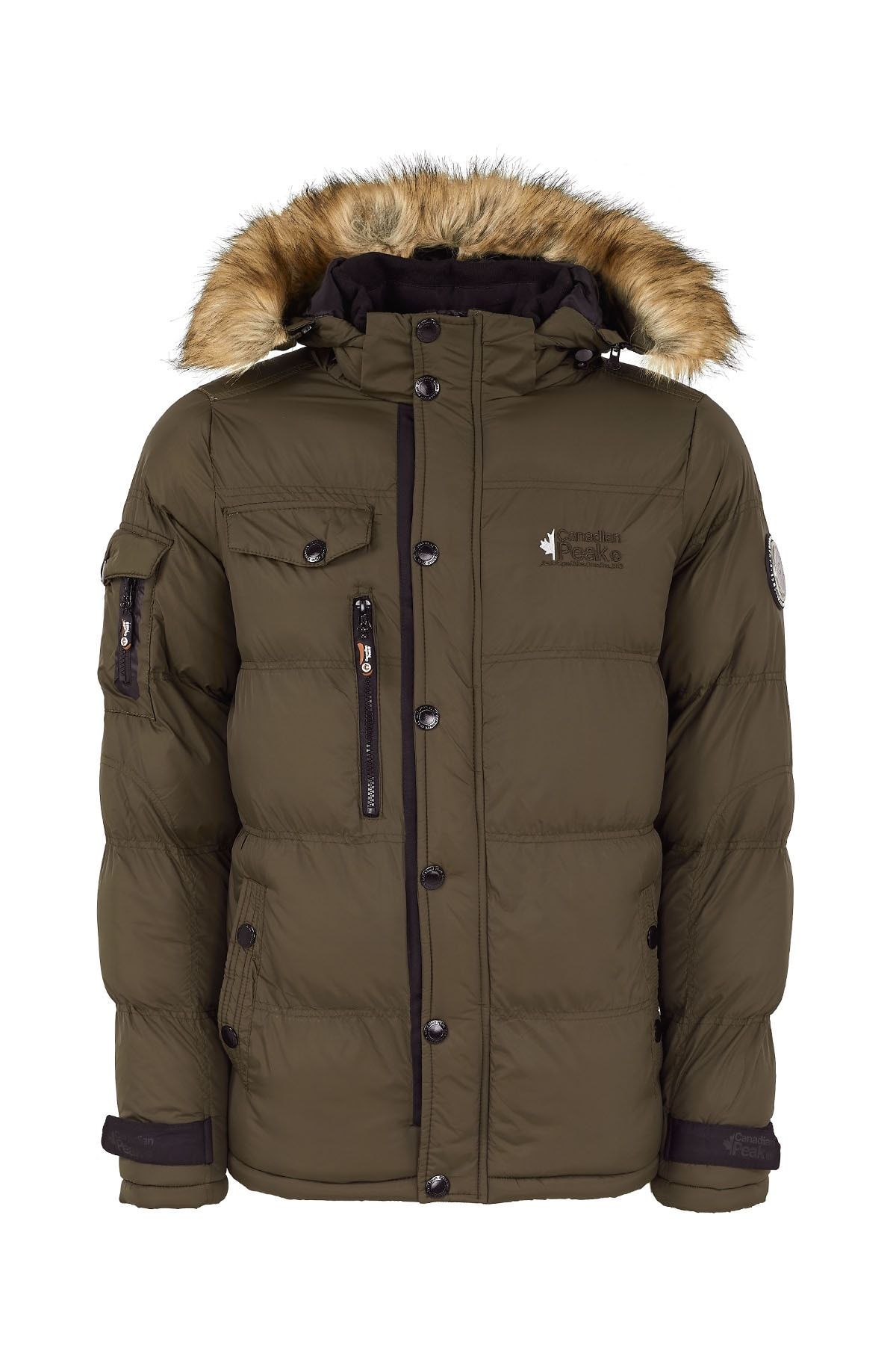 Canadian Peak Kapüşonlu Suya Dayanıklı Outdoor Parka Erkek Parka Bukkateak
