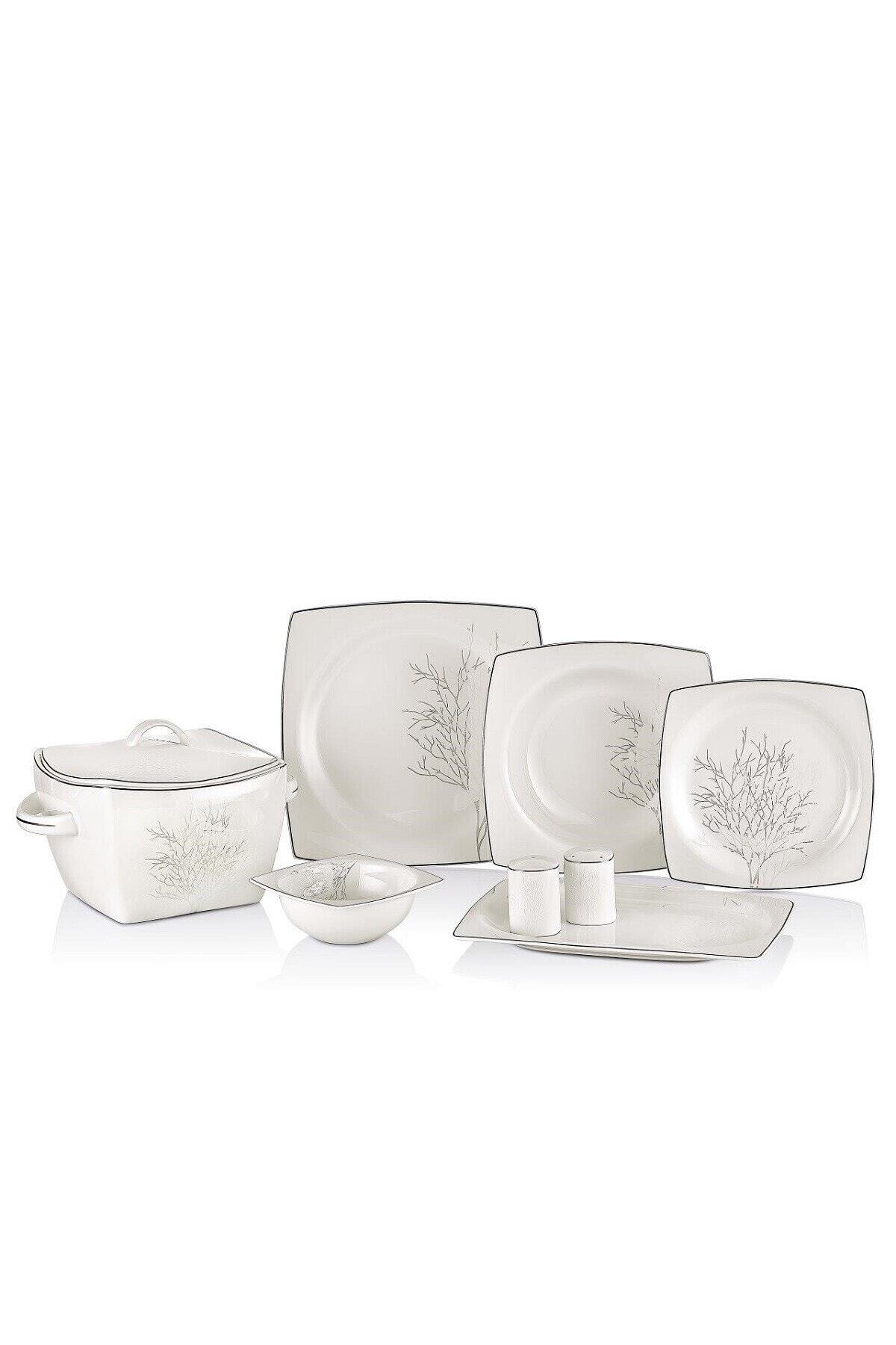 Neva Yasmin 60 Parça Bone Premıum Yemek Takımı N2474