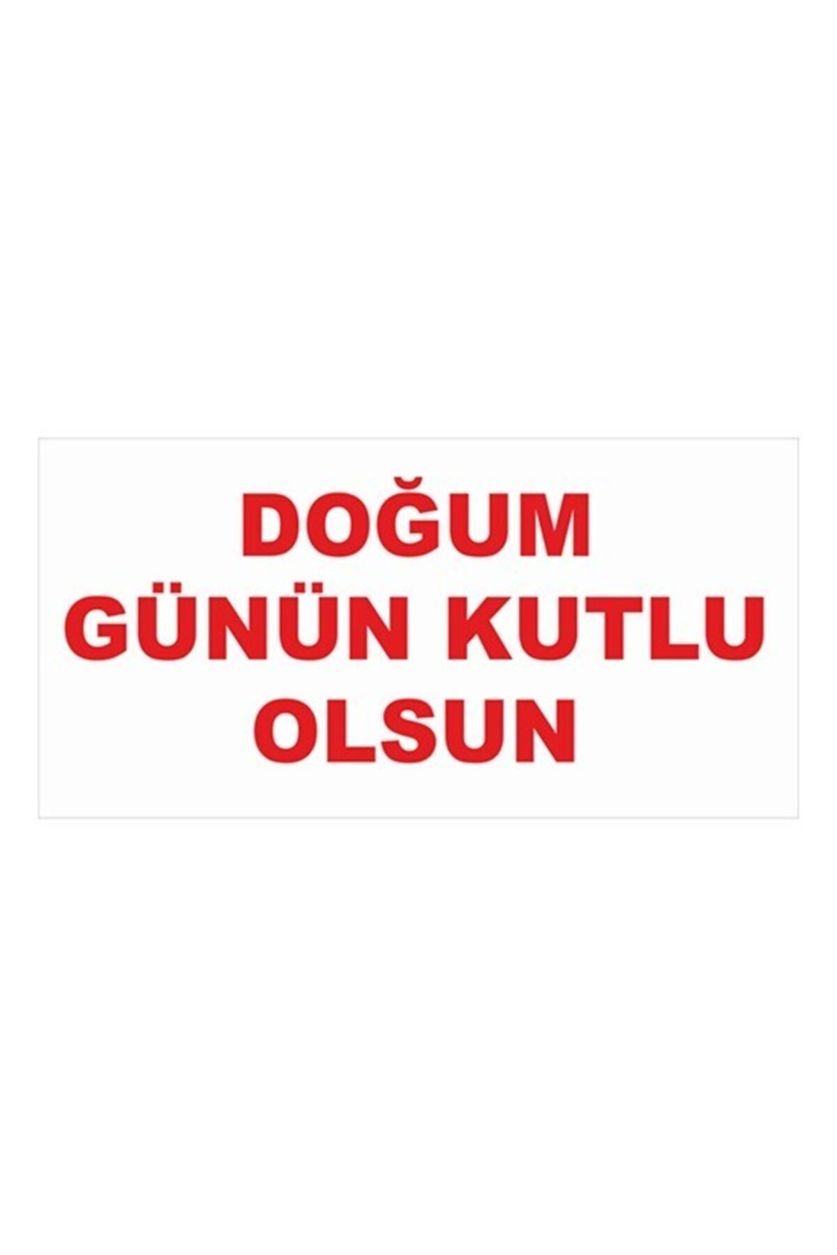 New Jargon Doğum Günün Kutlu Olsun Tek Renk Branda Afisi 300 X 150 cm