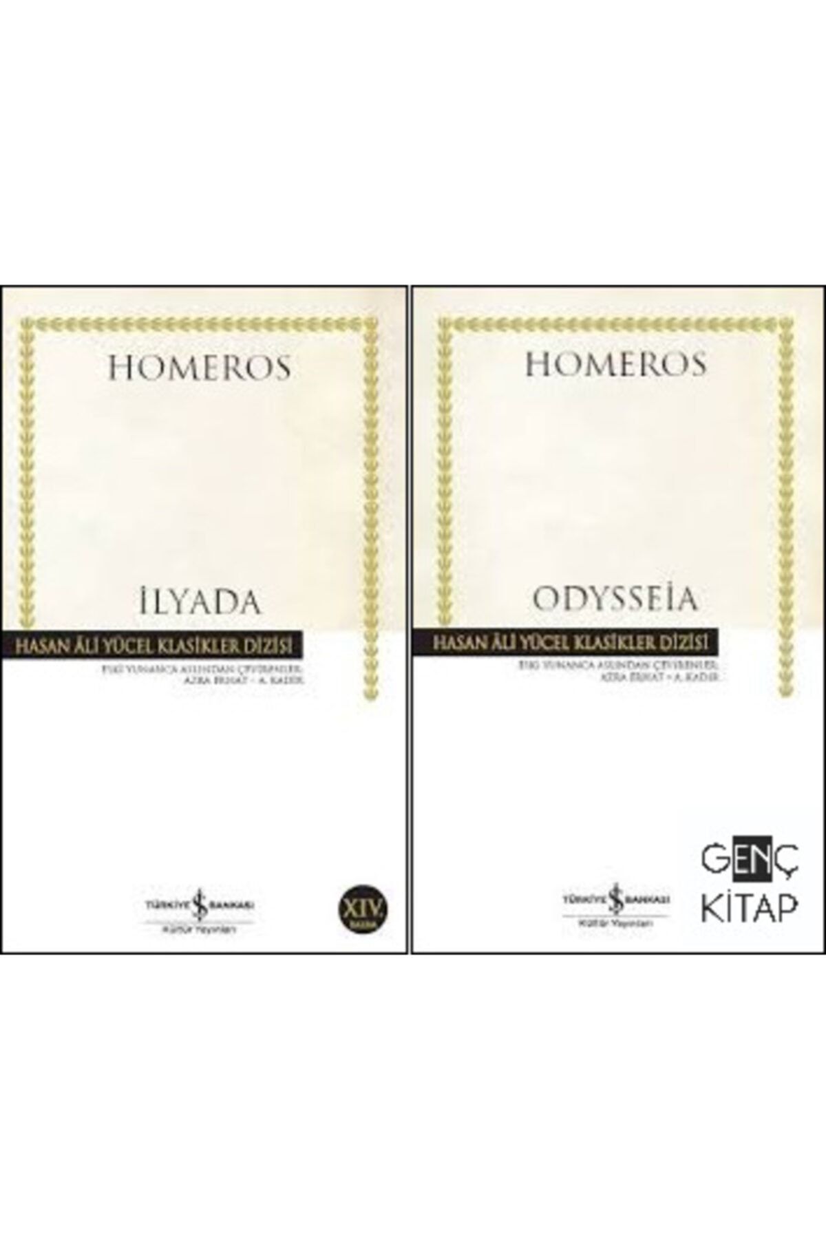 İş Bankası Kültür Yayınları Iş Bankası Homeros Ilyada Odysseia 2 Kitap Set Yunan Mitolojisi