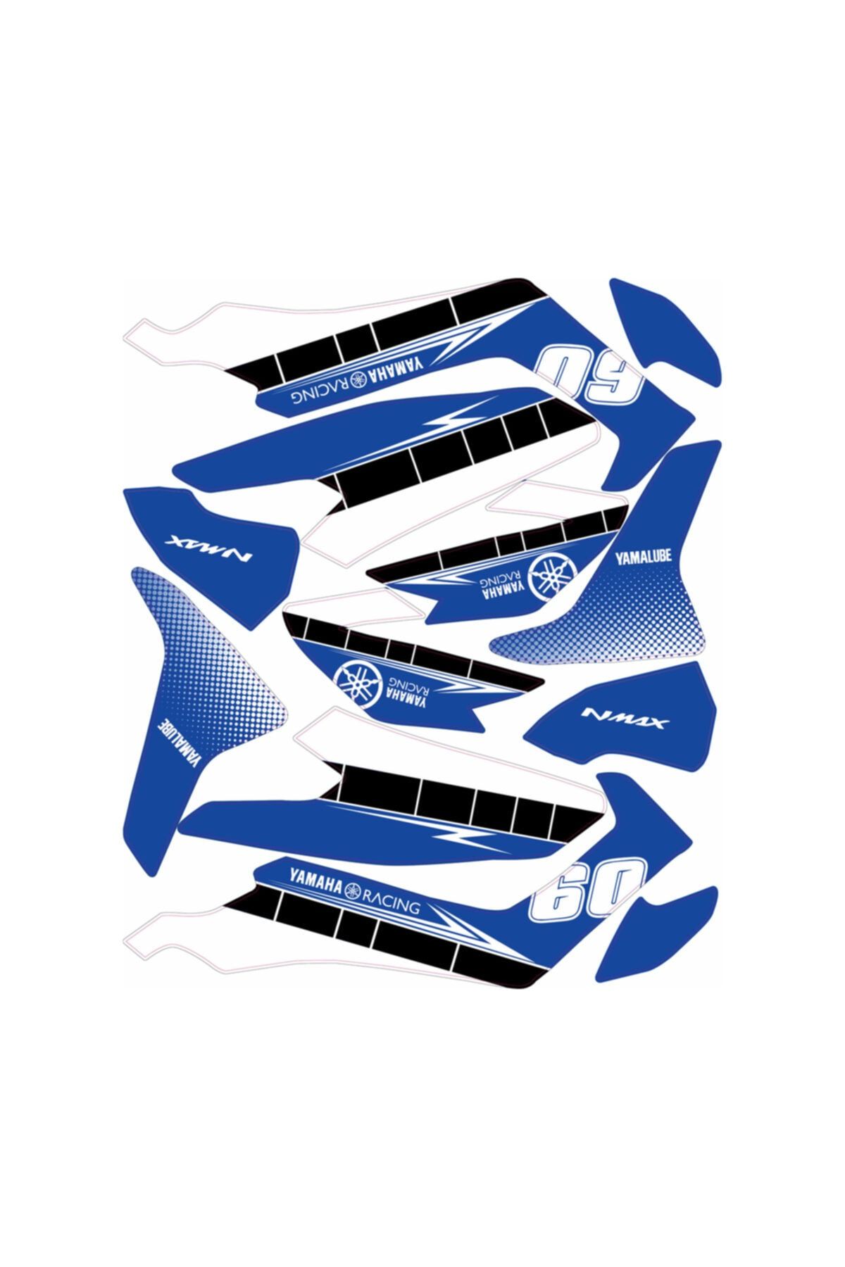 Accessorypart Yamaha Nmax 155 Sticker Seti 60. Yıl Mavi