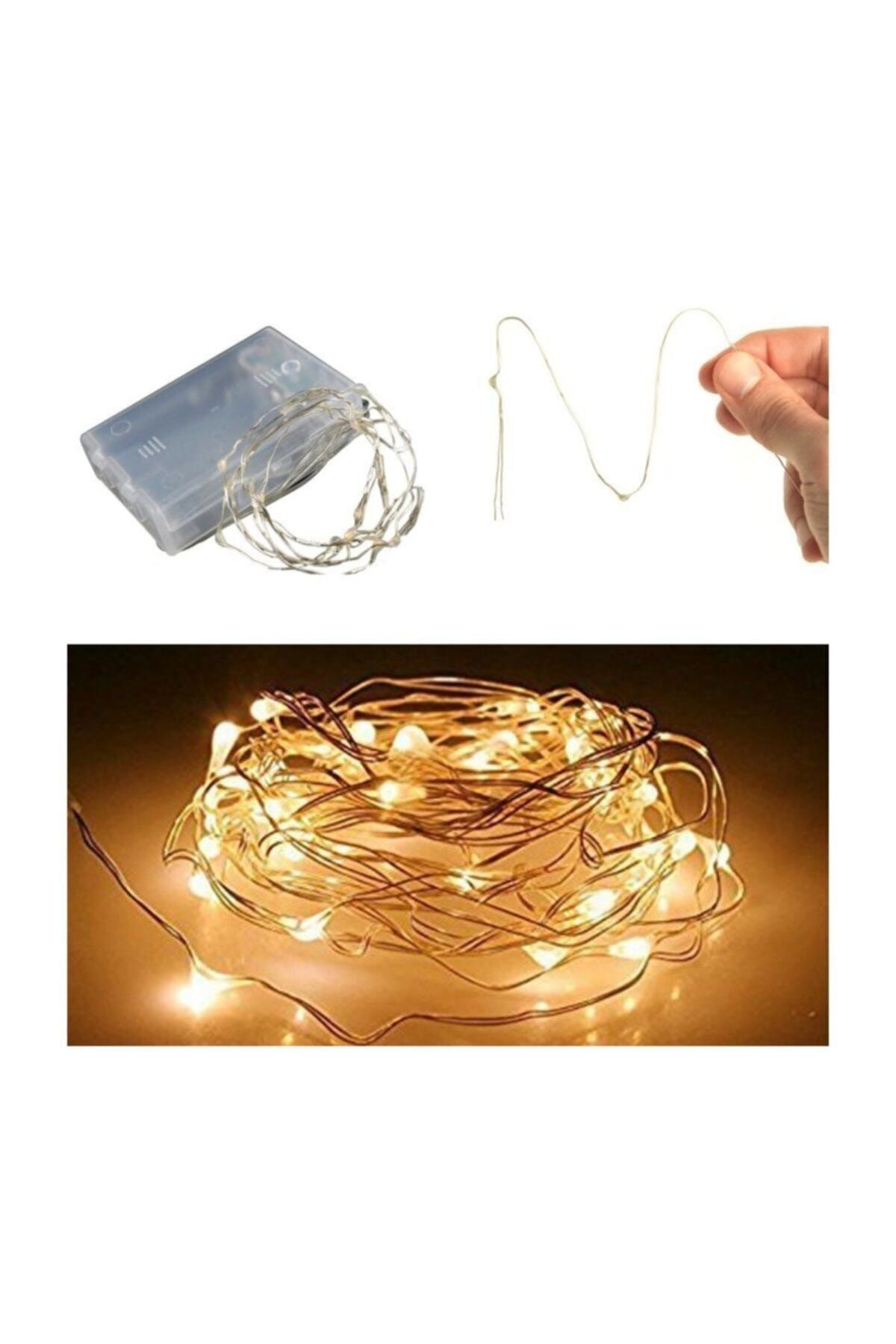 LETANG Peri Led Ince Tel Pilli Dekoratif Led Işık Süs 5 Metre
