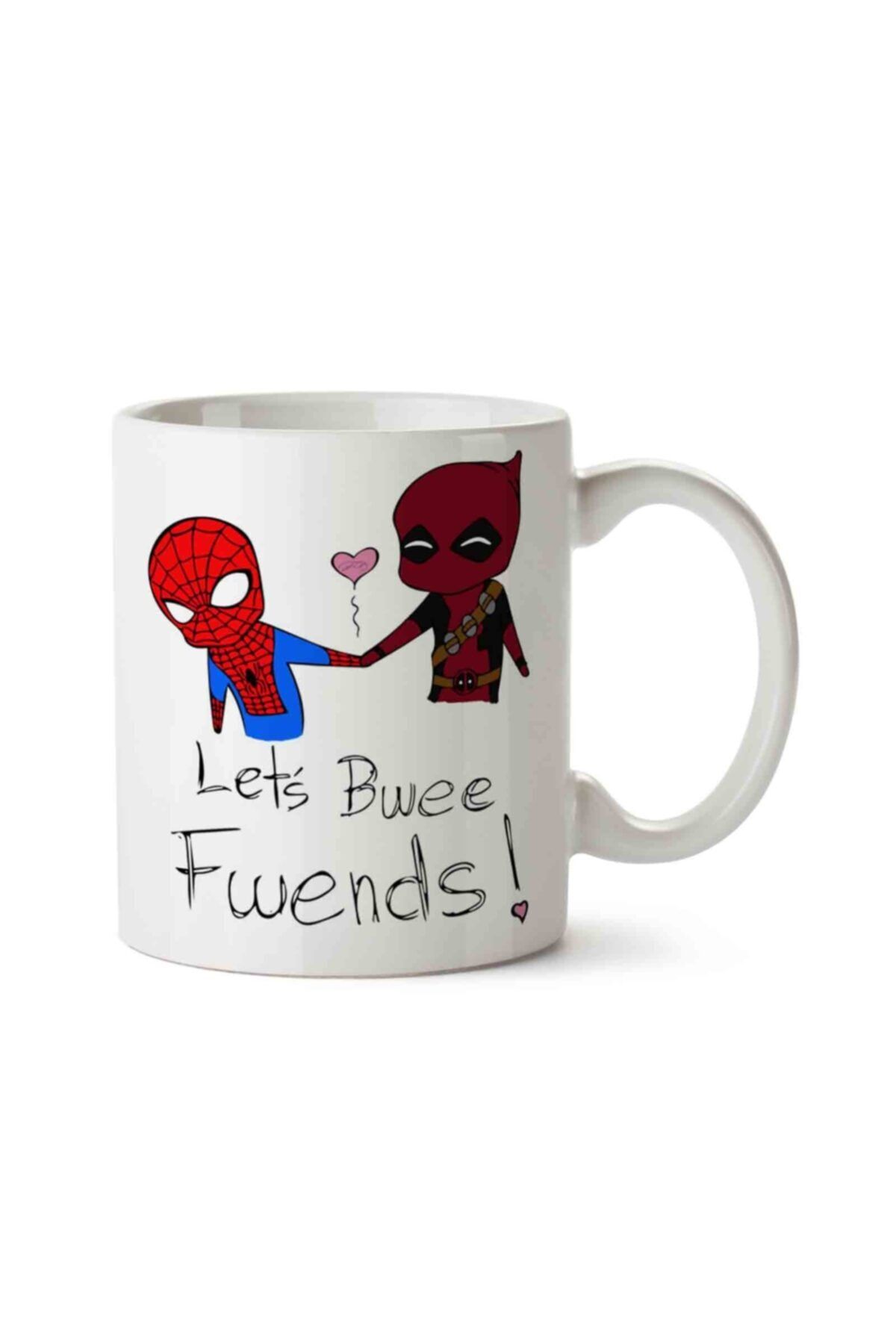 ART HEDİYE Deadpool V Spiderman Kupa Bardak
