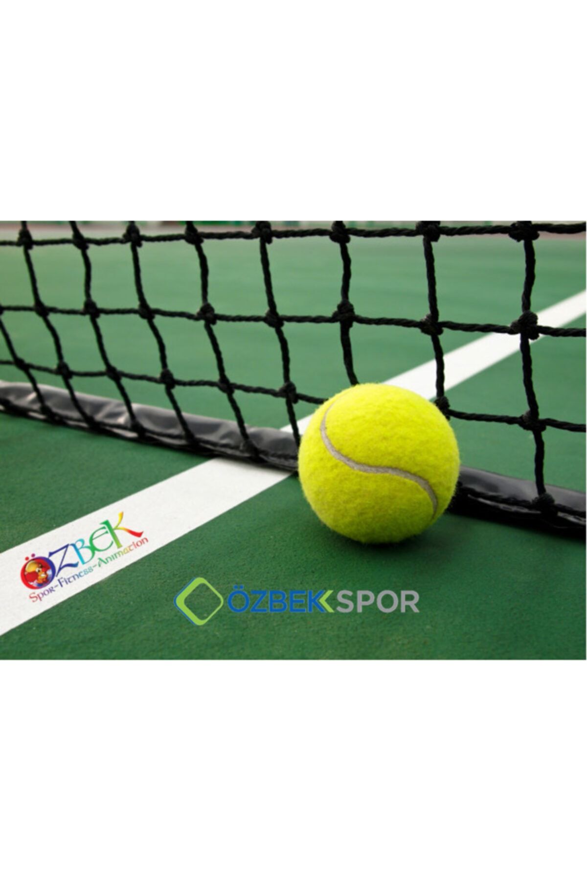 ÖZBEK Spor Tenis Filesi 3mm Polietilen Soft Tender 12.80mt