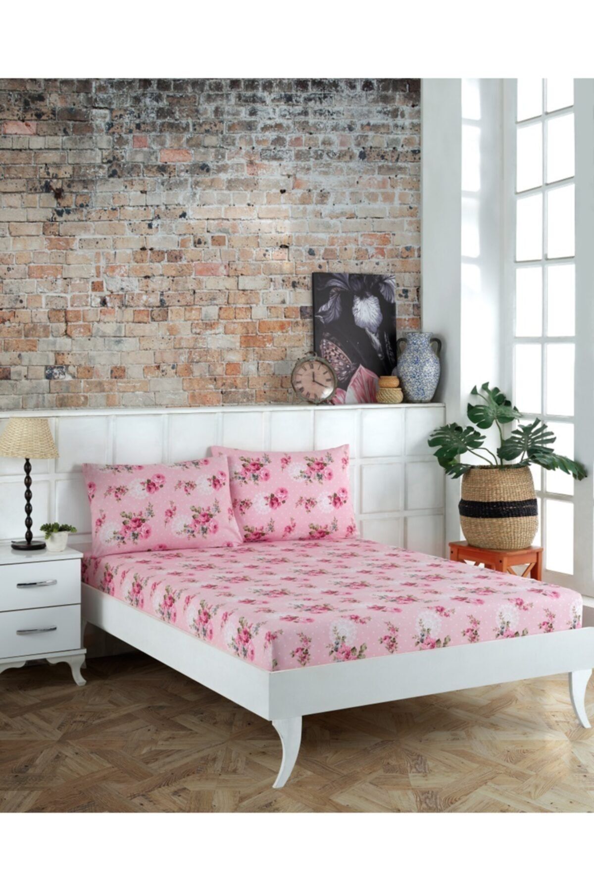 Weekend Home Çift Kişilik Lastikli Çarşaf Takımı Aıda Mürdüm