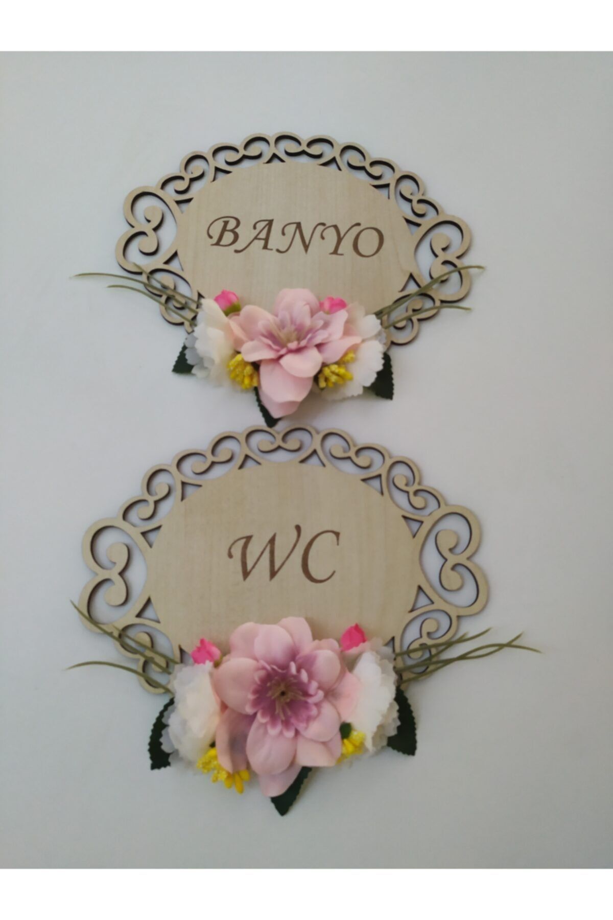 ELİZİ Banyo Wc Kapı Süsü 2'li Set