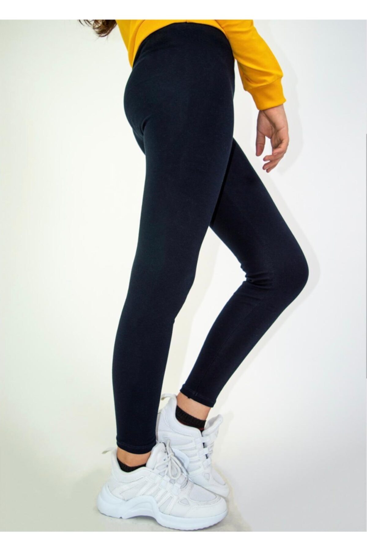 Benini Kadın Siyah Şardonlu Kışlık Esnek Tayt