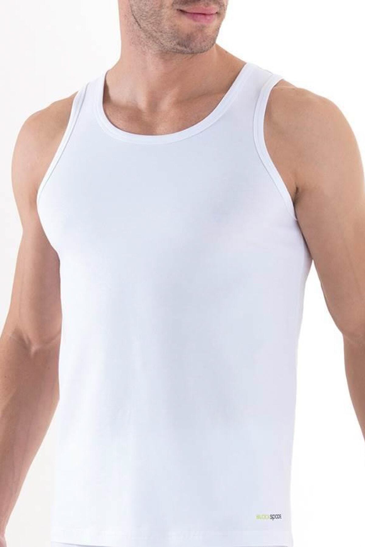 Blackspade Beyaz Erkek Atlet 9238