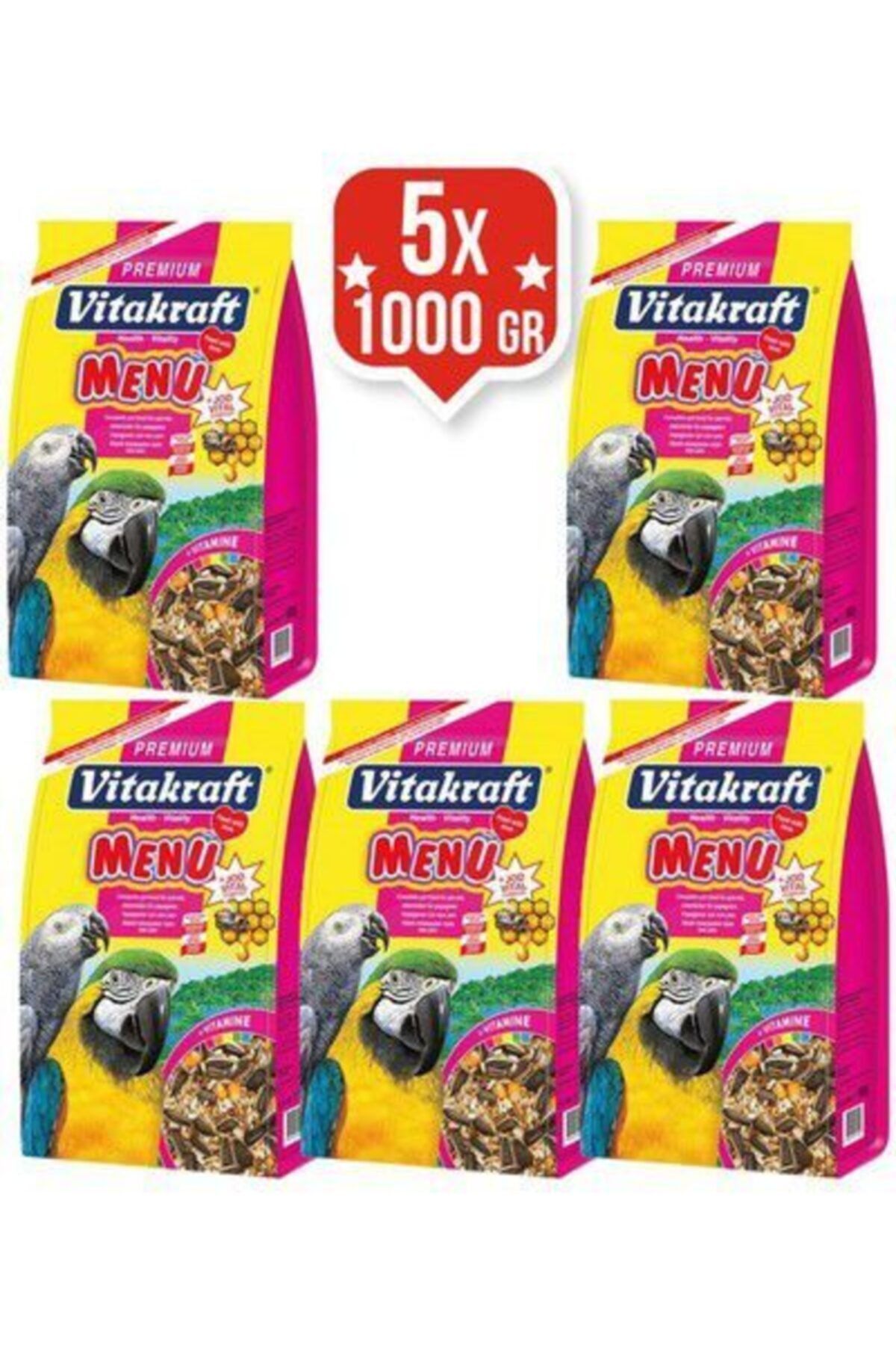 Vitakraft Menü Papağan Yemi 1000 Gr 5 Adet