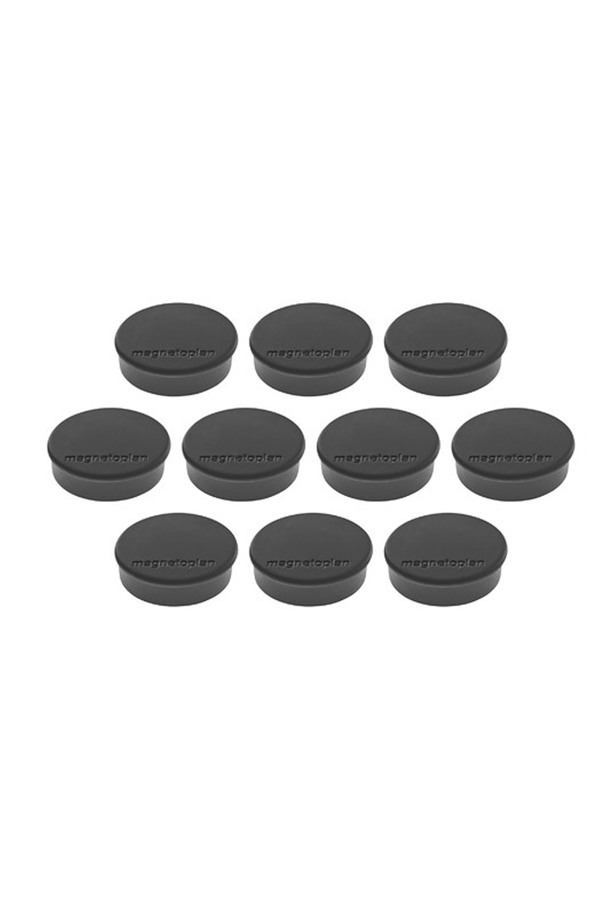 Magnetoplan Yazı Tahtası Pano Mıknatısı 40 Mm Color - 10 Adet - Siyah