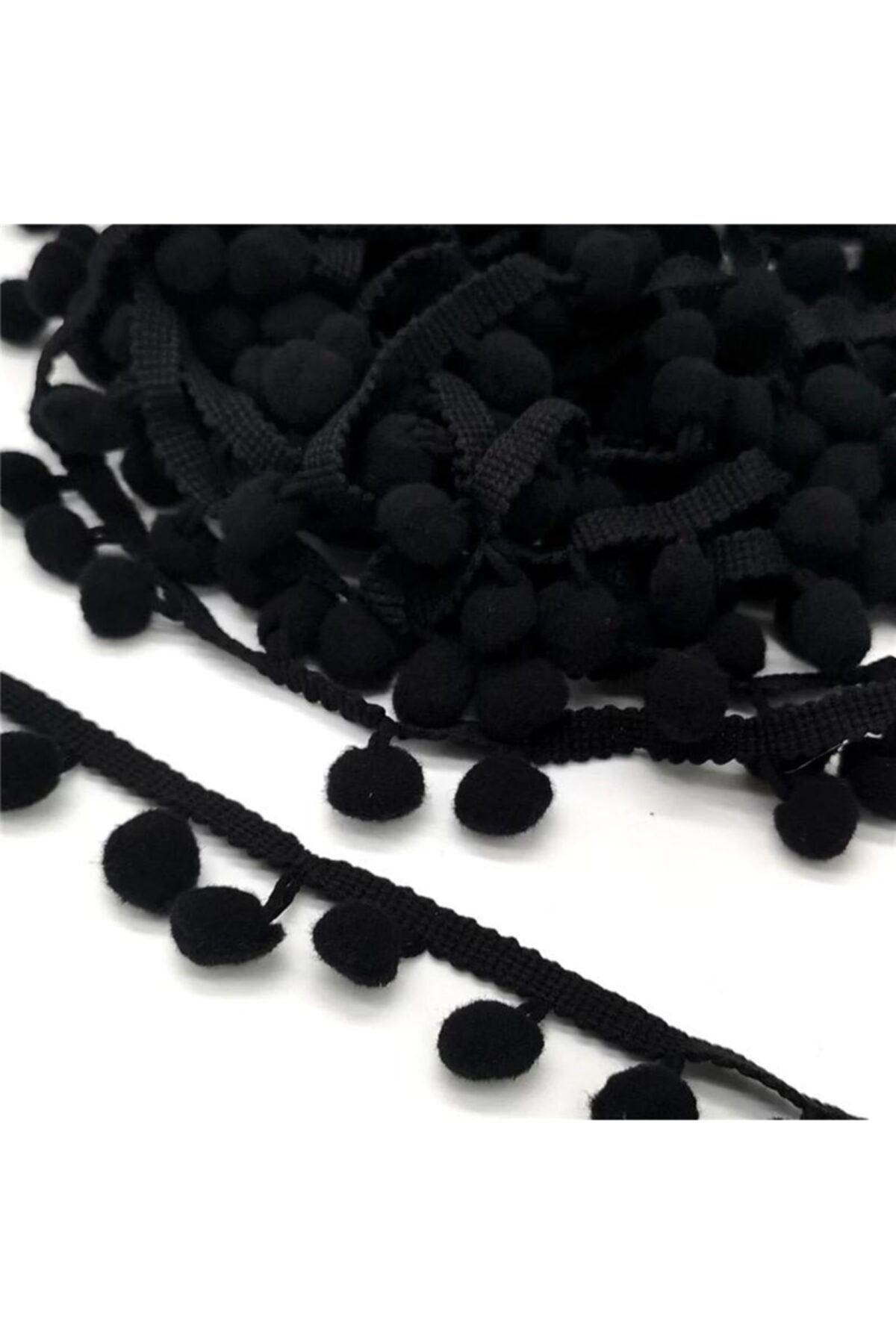 Hobigram Siyah Ponpon Şerit