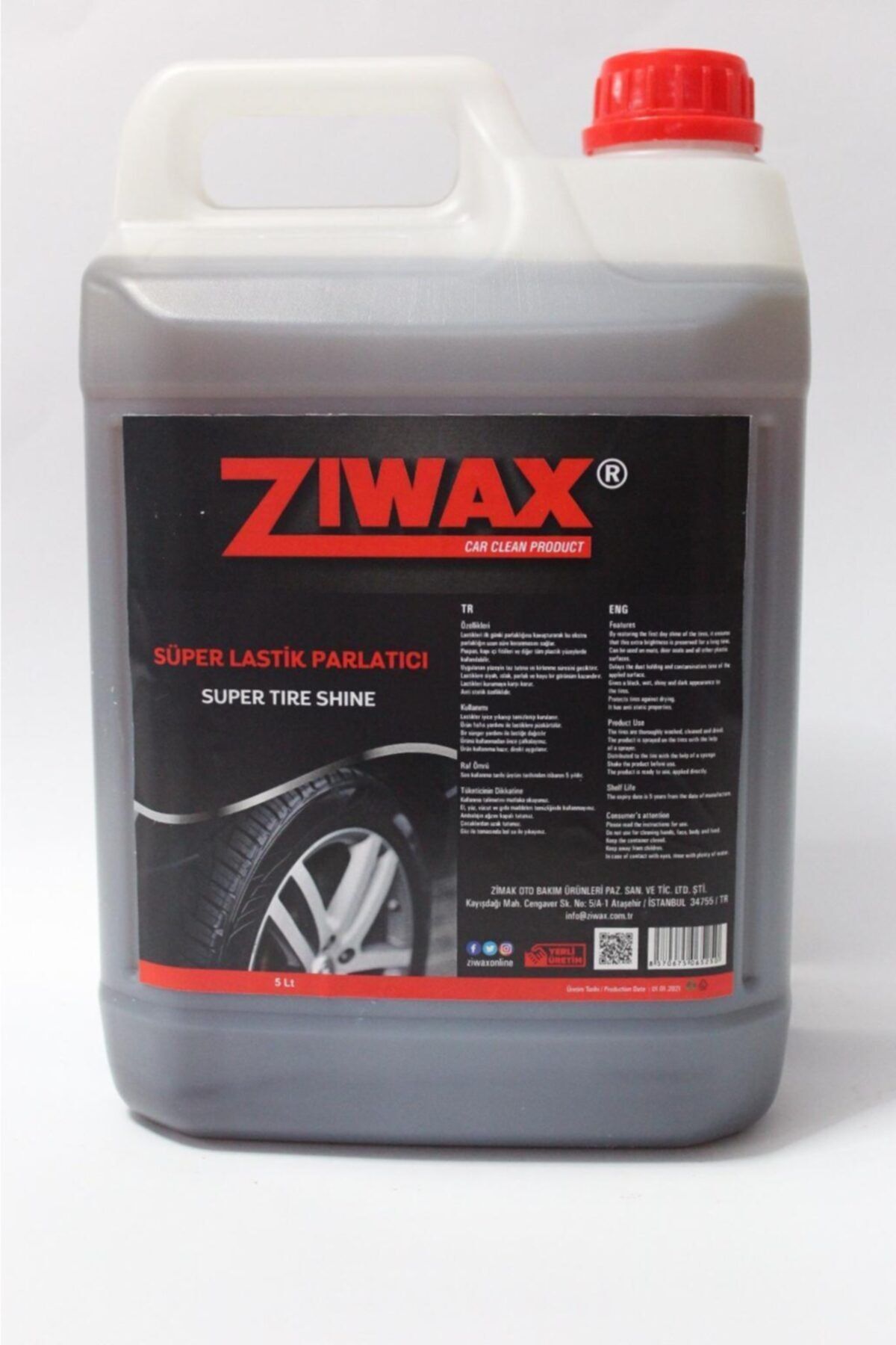 ziwax Süper Lastik Parlatıcı 5 Lt