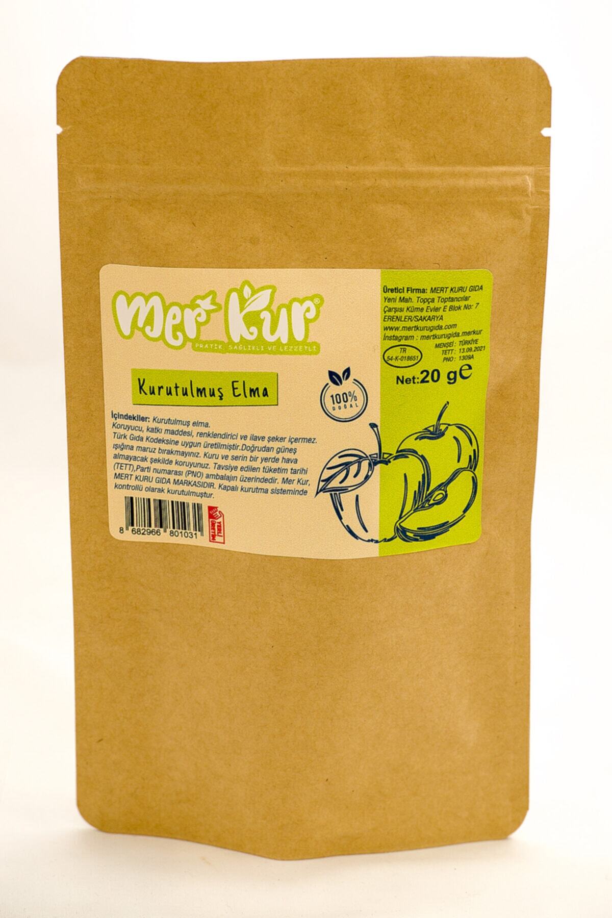 Mert kuru gıda Mer Kur Kurutulmuş Elma 20 gram
