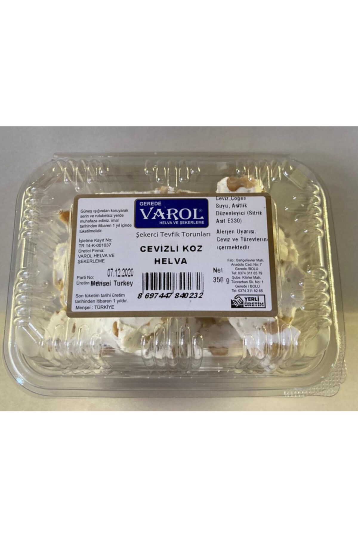 Gerede Varol Helva Gerede Cevizli Koz Helva - Şak Şak 350 gr