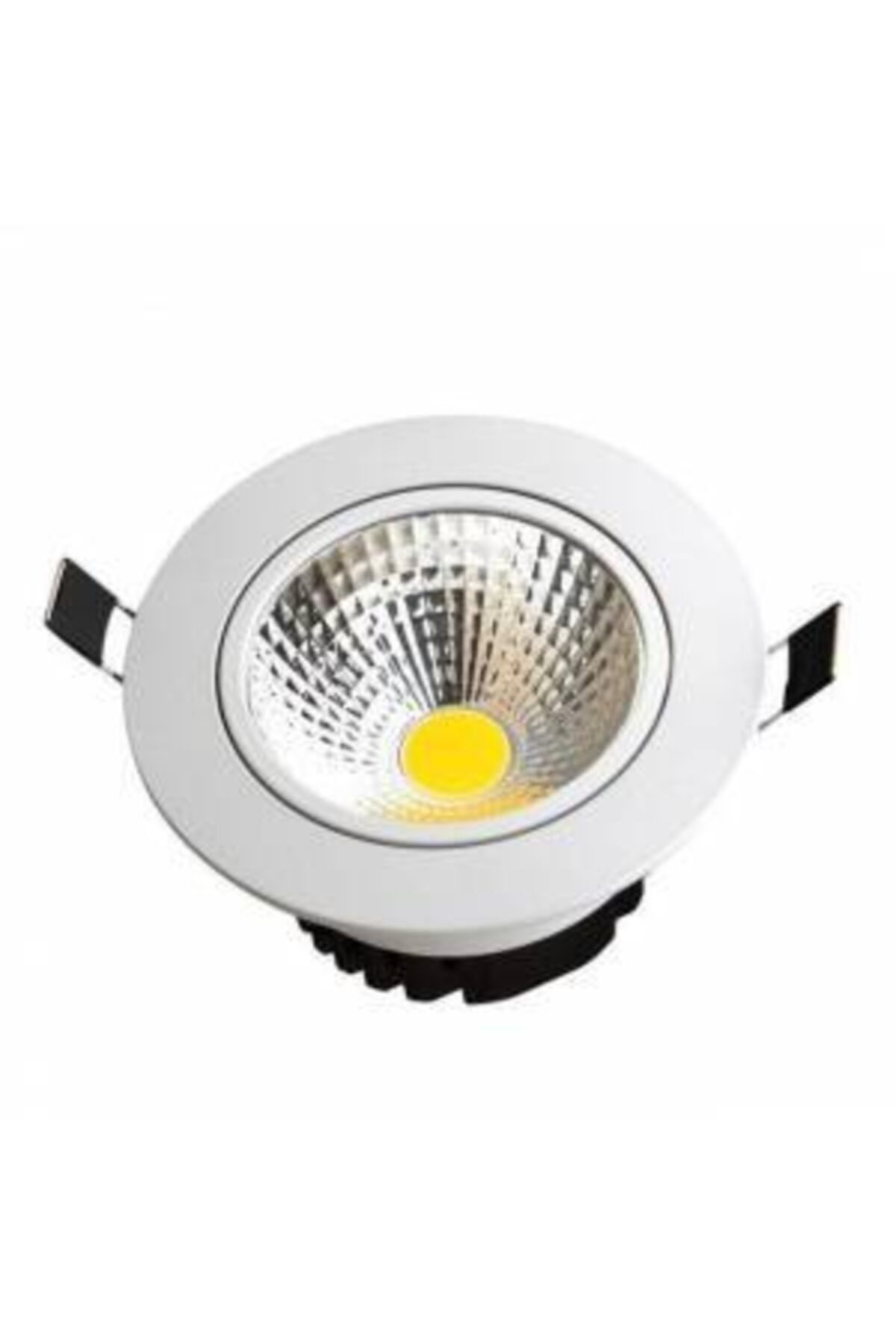 Led Mb 10 Adet 5 Watt Beyaz Gövde Beyaz Işık Gömme Tavan Spot Lambası Armatür Driverli