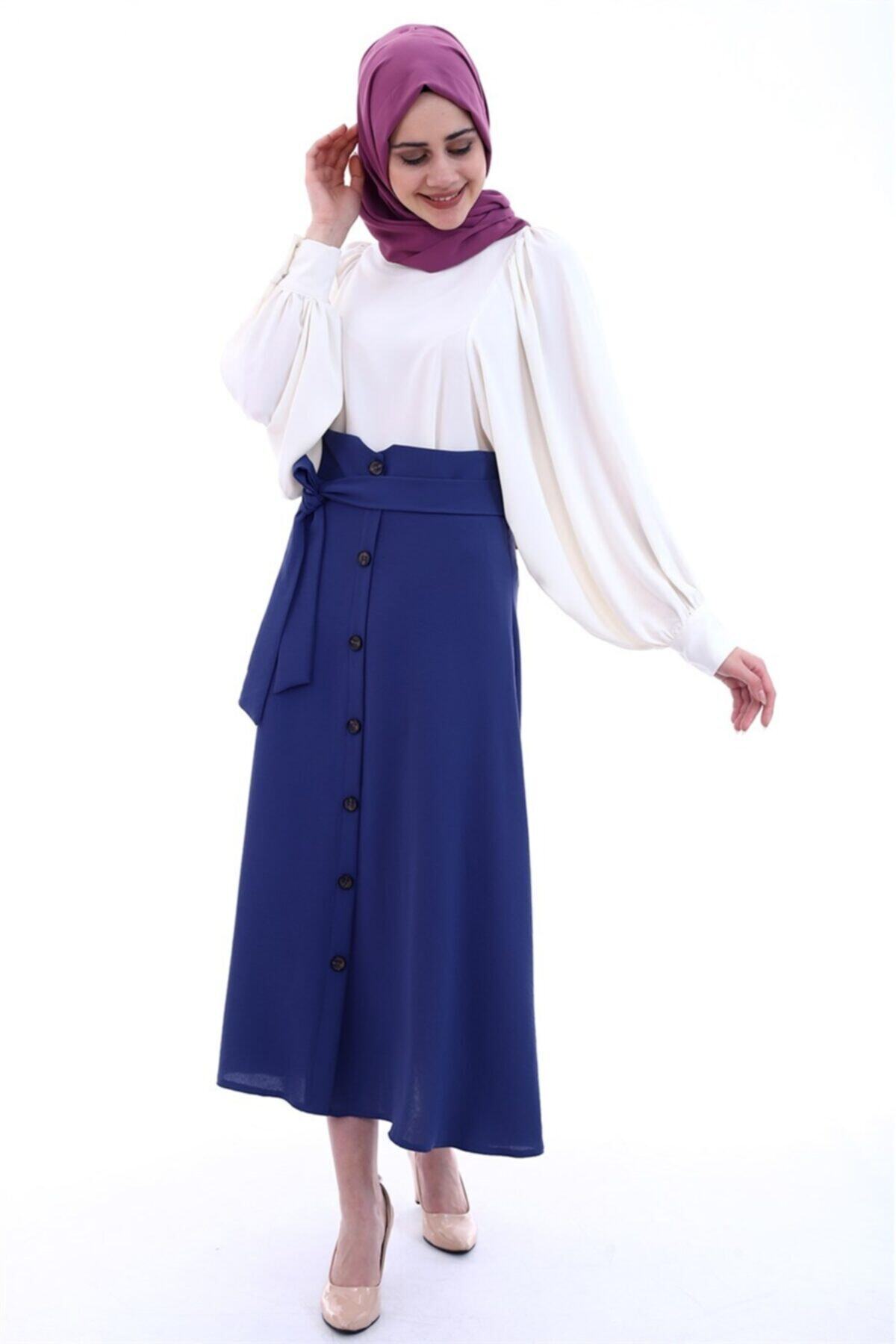 ModaKardelen Kloş Yüksek Bel Etek