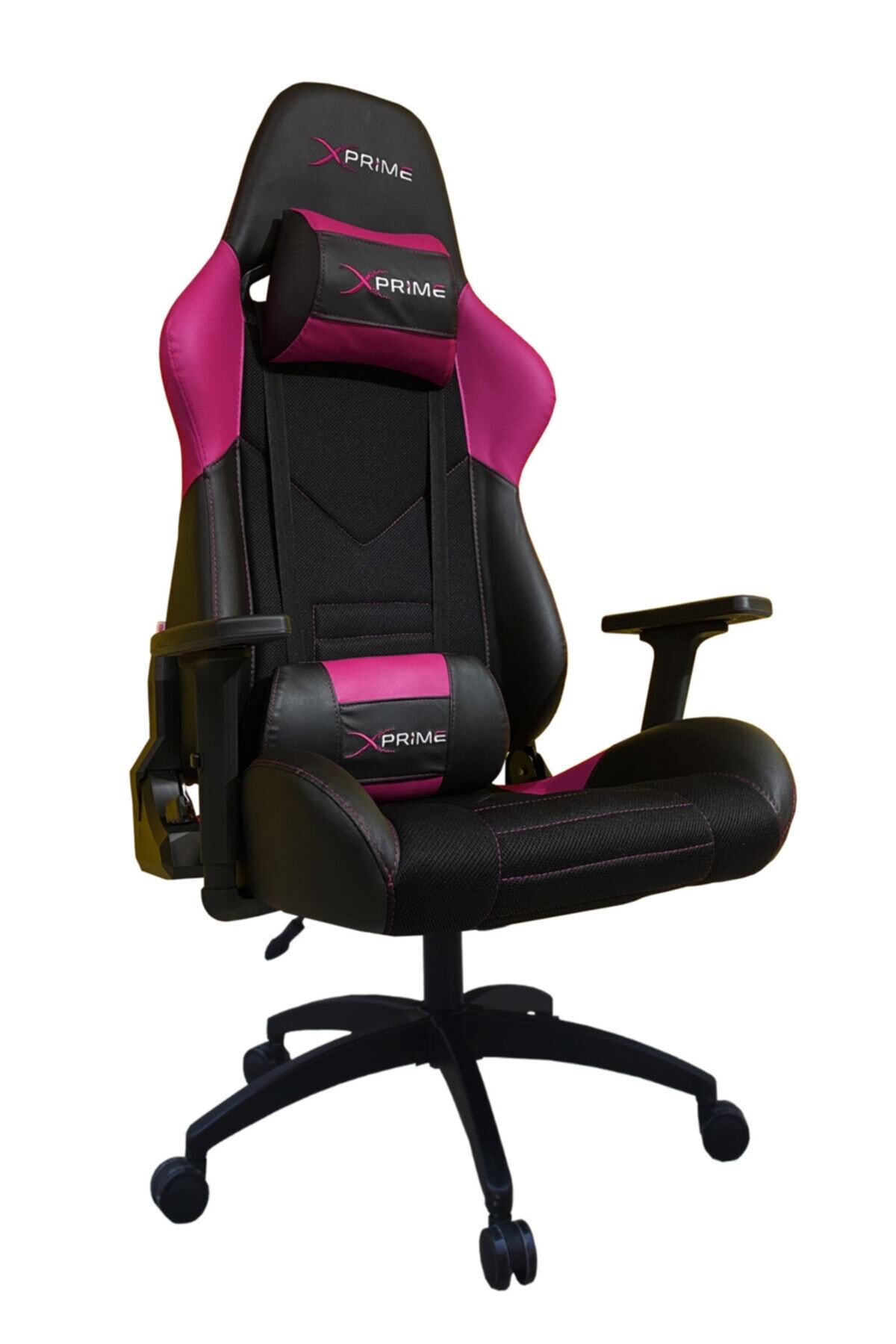 XPRİME King Fabric Oyuncu Koltuğu Pembe