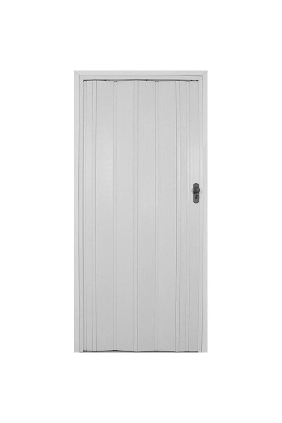 SARPAŞ Katlanır Akordiyon Pvc Tek Kapı Camsız - 86x213 - Beyaz 12 Mm