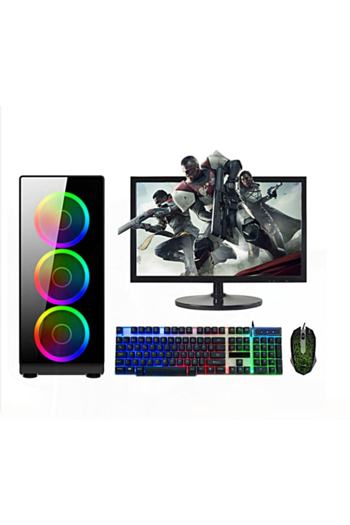 TURBOX Intel I7 3.gen 16gb 480gb Gtx1050tı 4gb Ek. 21.5 Monitörlü Oyun Bilgisayarı
