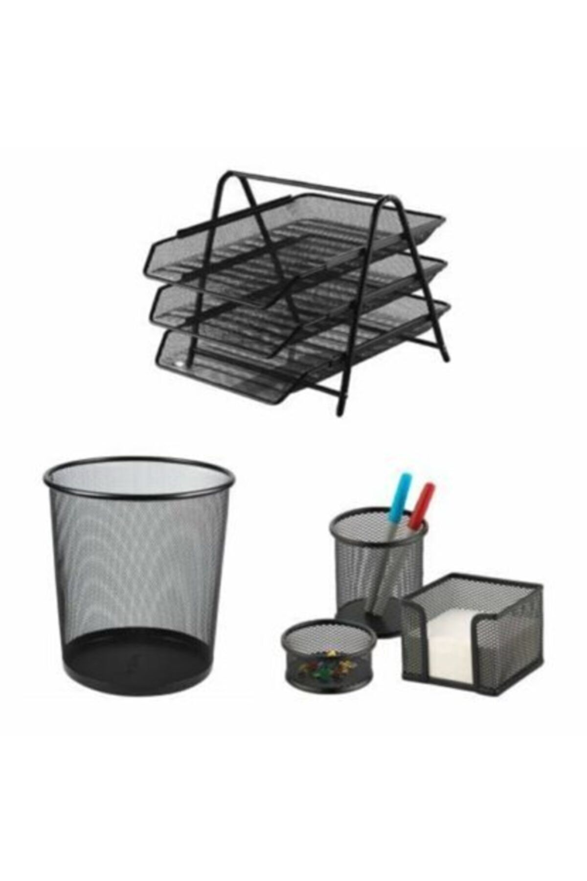 ROT 3 Set Metal Çöp Kovası