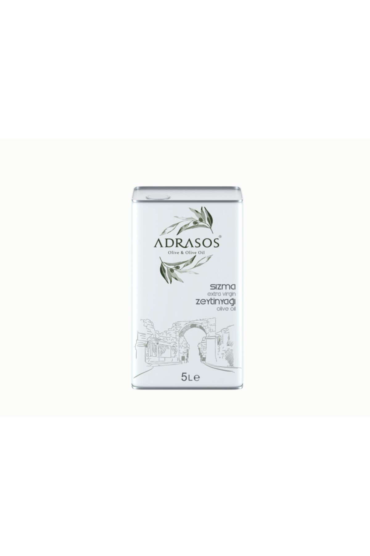 ADRASOS OLIVE & OLIVE OIL Adrasos 5 Litre Naturel Sızma Zeytinyağı
