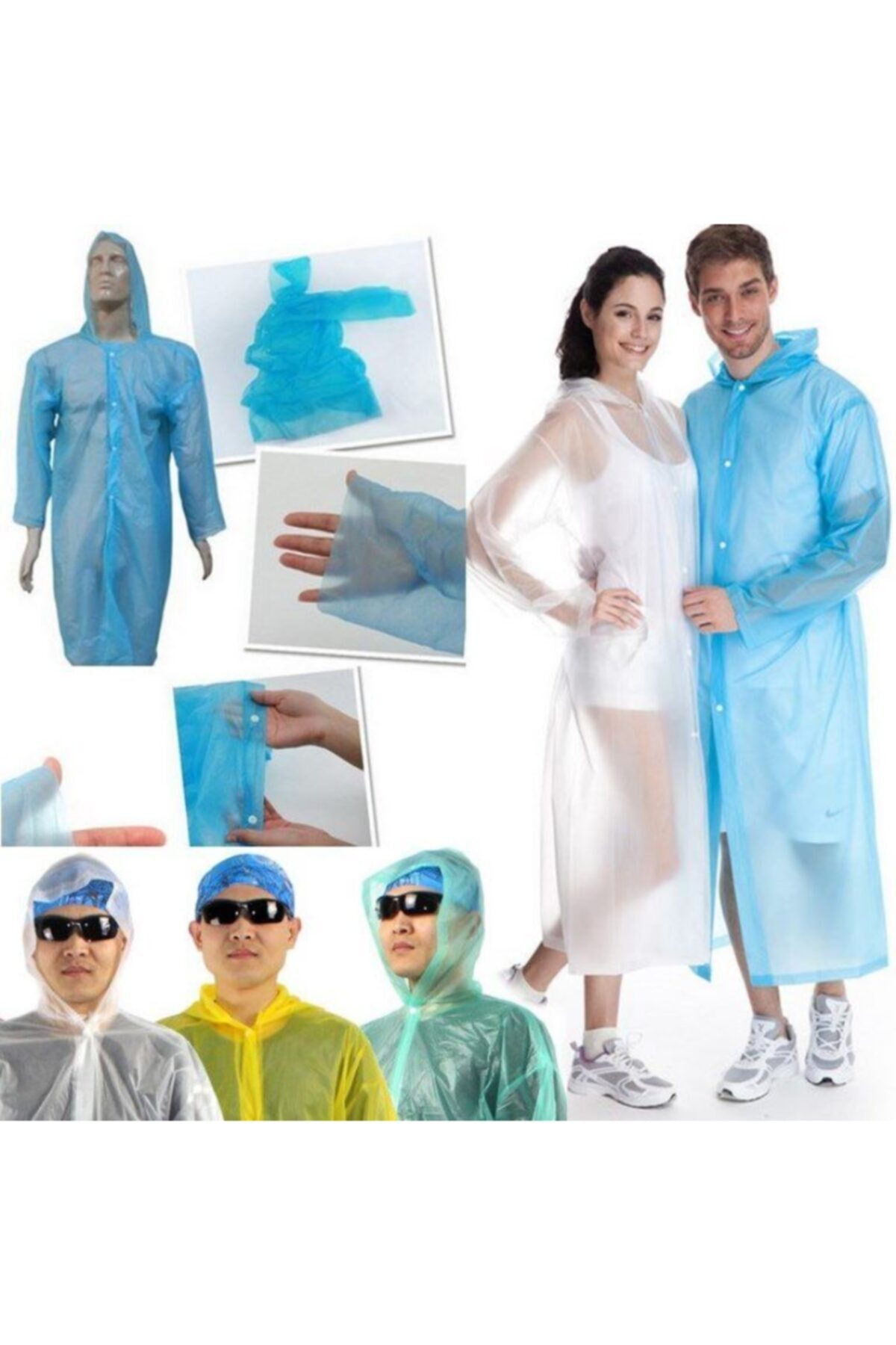 horussweetshop Tek Kullanımlık Çıtçıtlı Yağmurluk