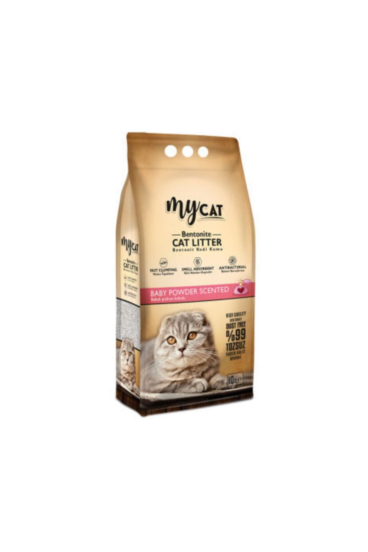 My Cat Mycat Bebek Pudralı Topaklaşan Bentonit Kedi Kumu 10lt