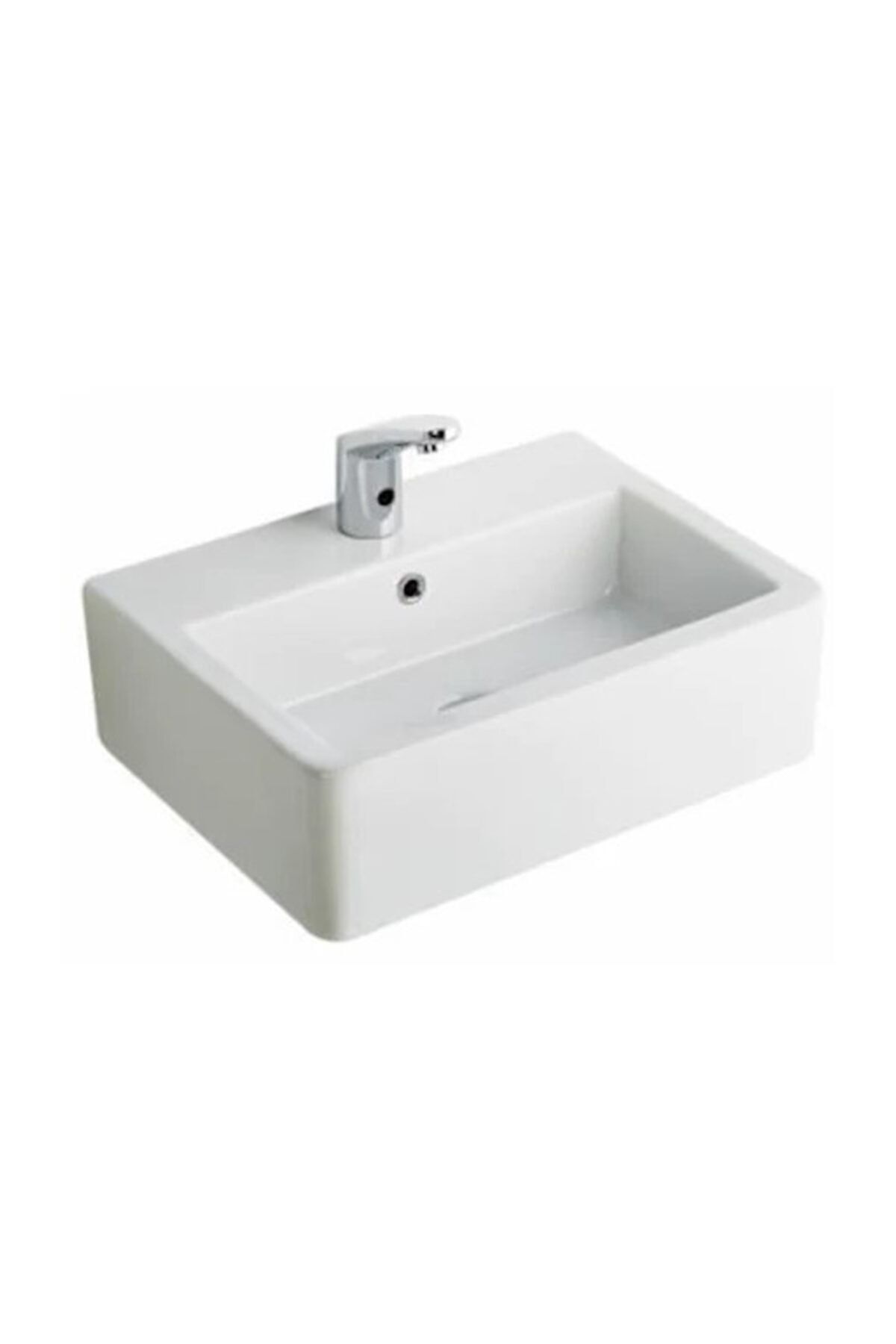 Seramiksan Aqua Tezgah Üstü Dikdörtgen Lavabo 56cm
