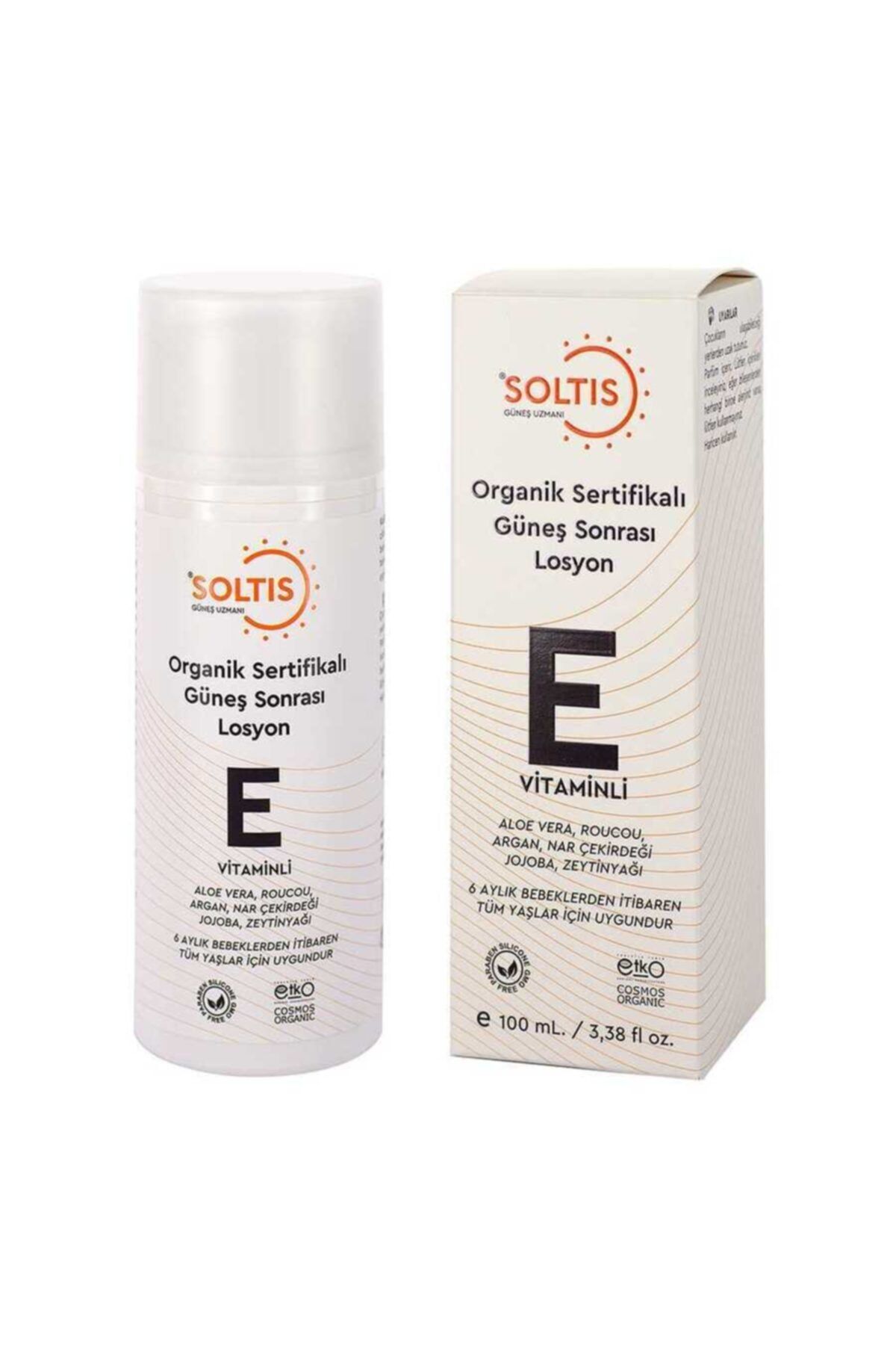 Soltis Organik Güneş Sonrası Ve Nemlendirici Vücut Losyon 100ml