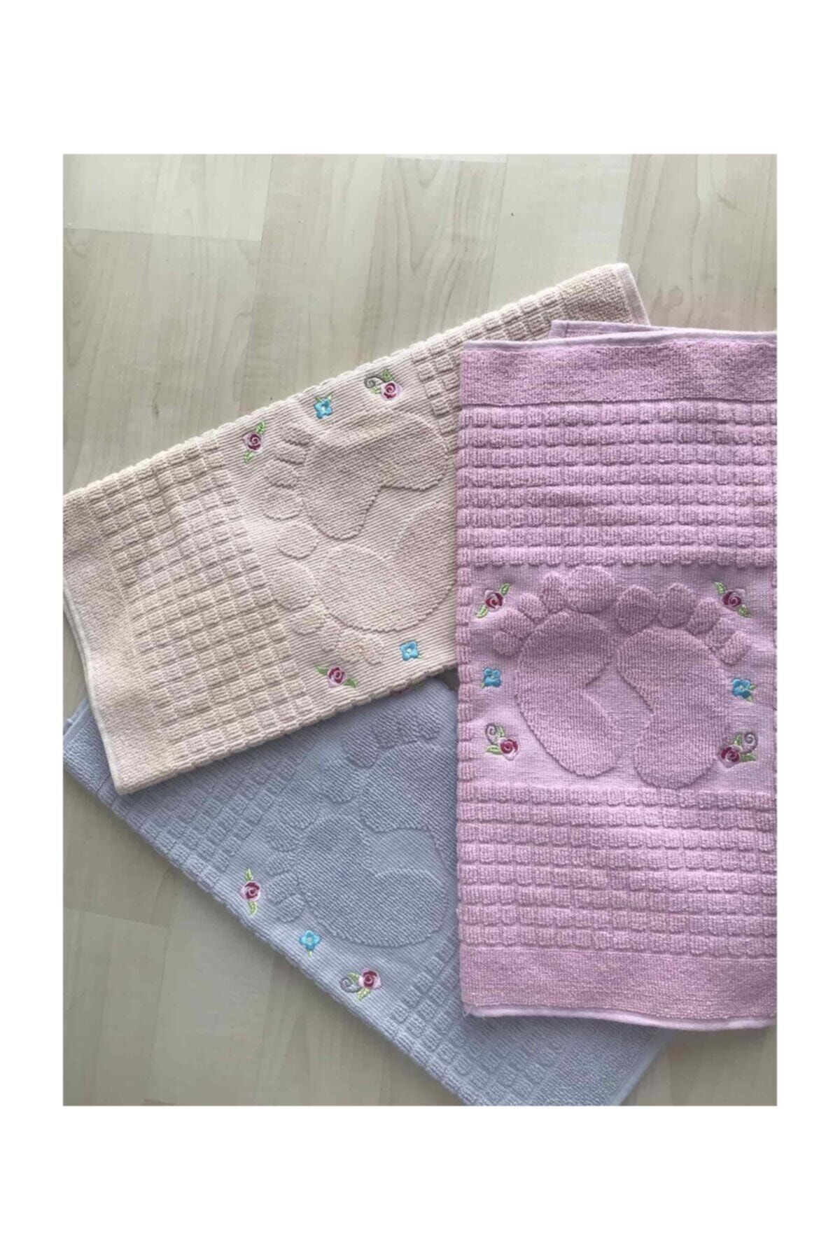 capa home 3 tane ayak havlusu renk renk pamuklu ayak havlulari pudra mavi hardal fiyati yorumlari trendyol