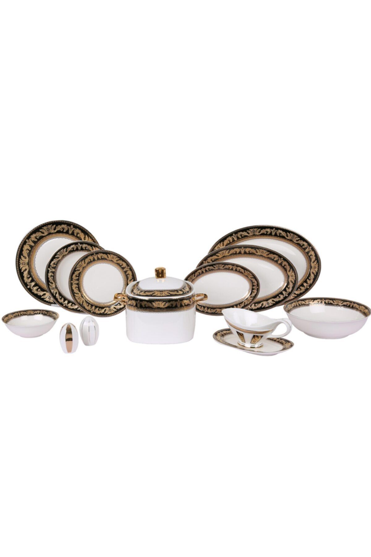 Lucky Art Celeste 62 Parça Bone China Yemek Takımı