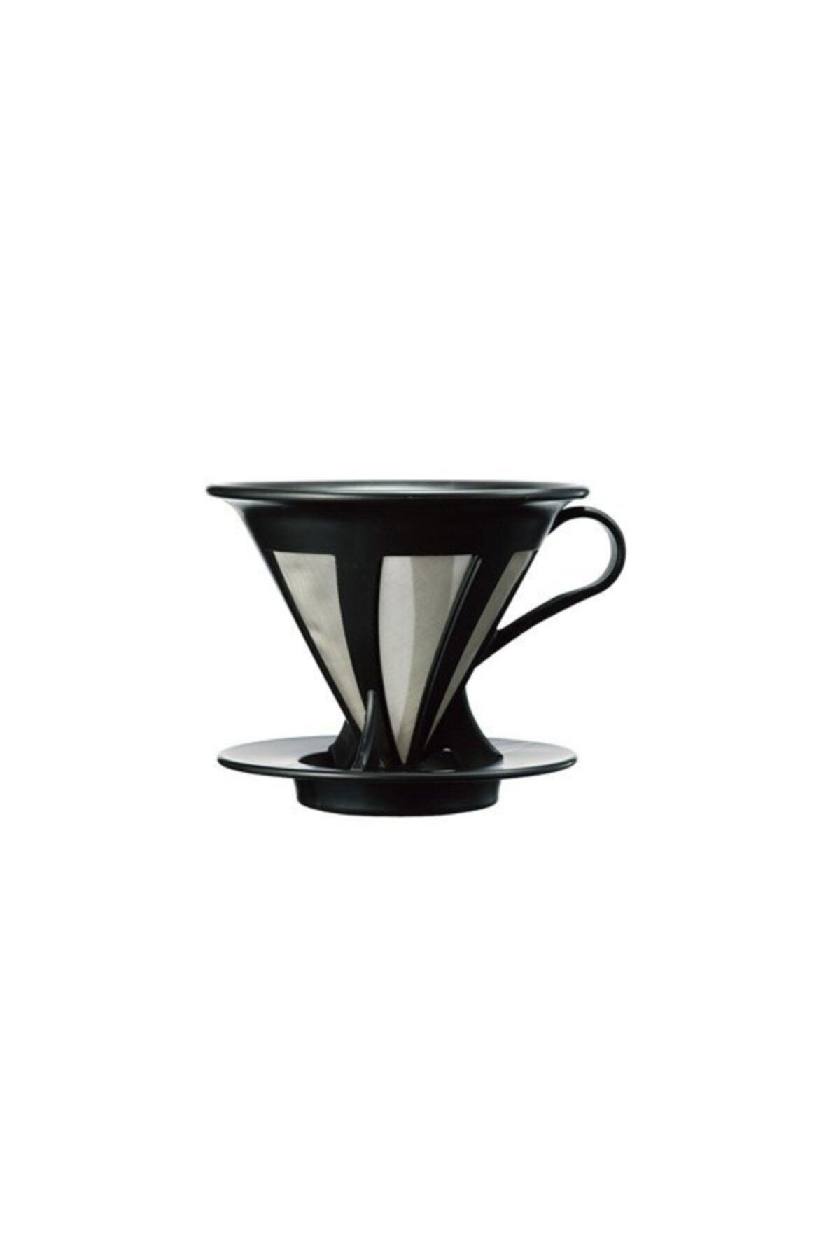 Hario 02 Kendinden Filtreli Dripper (Siyah)