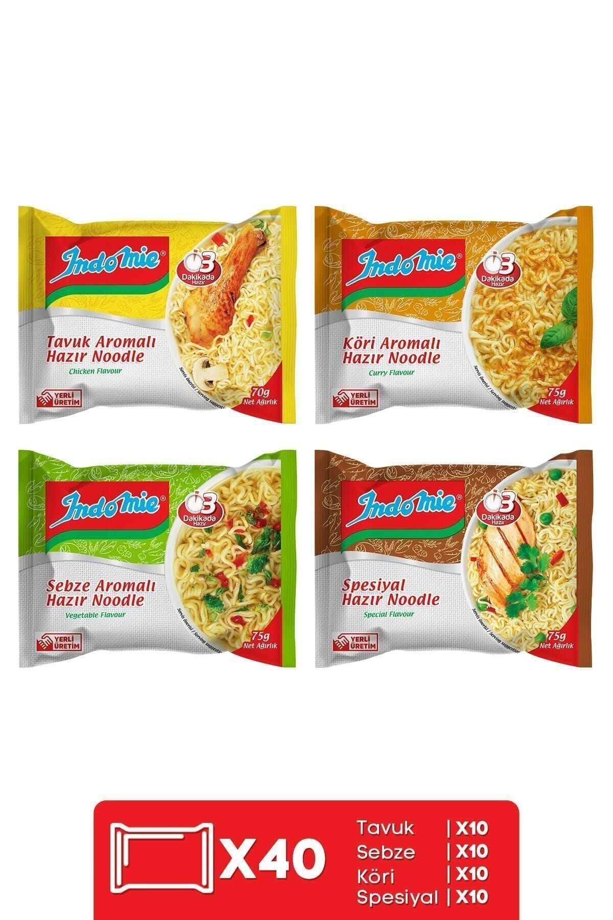 İndomie Indomie 40'lı Mix Pack Hazır Noodle Paket