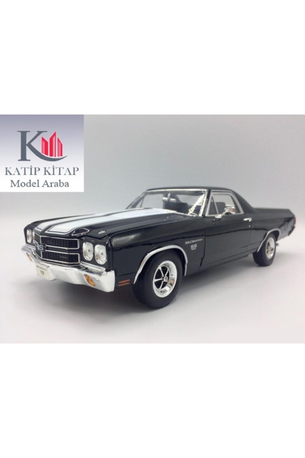 WELLY 1970 Chevrolet El Camino 1/18 Siyah Model Araba