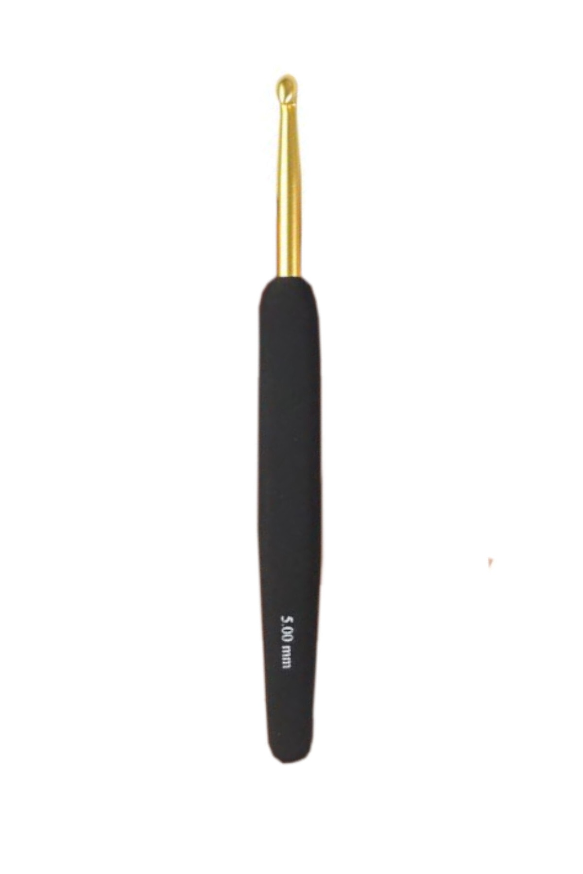KnitPro Aluminum Gold 5mm Siyah Yumuşak Saplı Tığ 30807