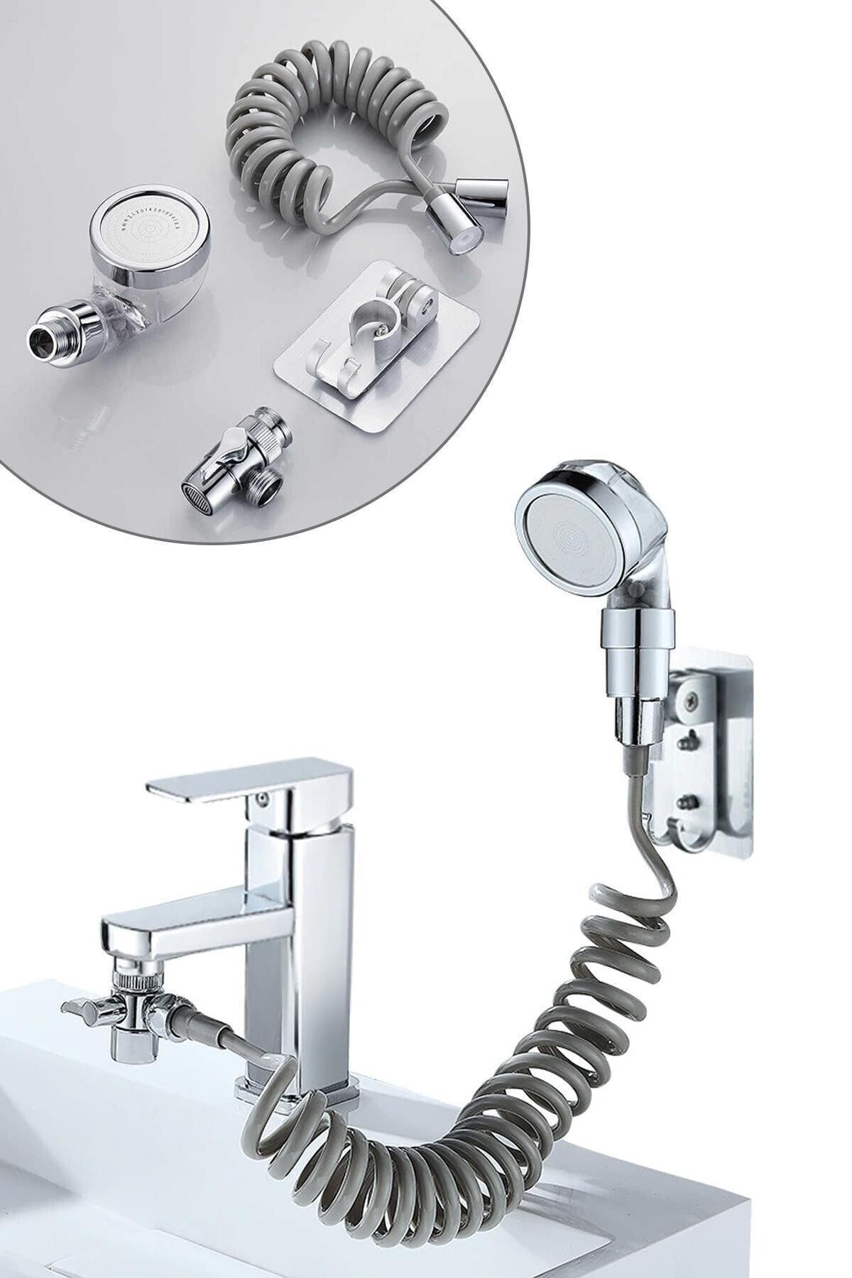 toysima 2 In 1 Spiral Hortumlu Musluk Başlığı