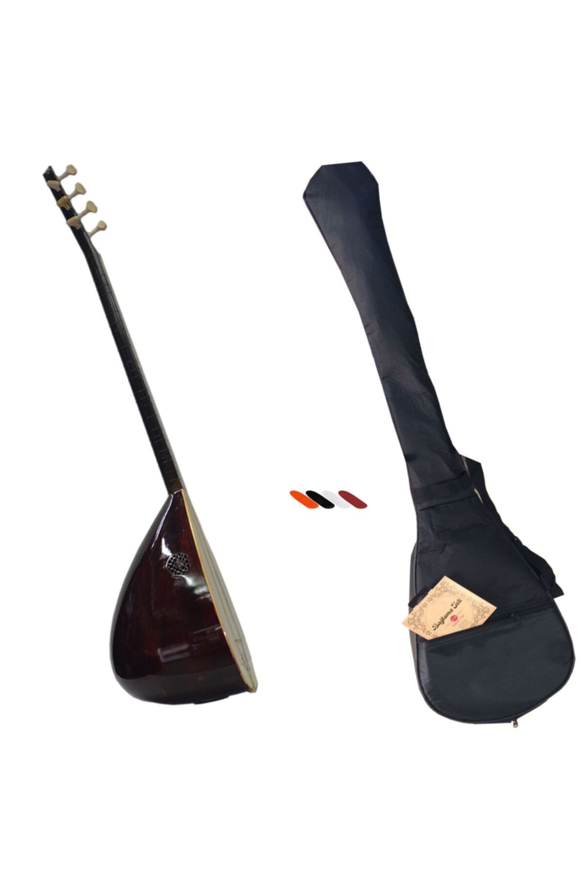 KARAHAN Profesyonel Ardıç Kısa Sap Çift Kafes Bağlama Saz Seti