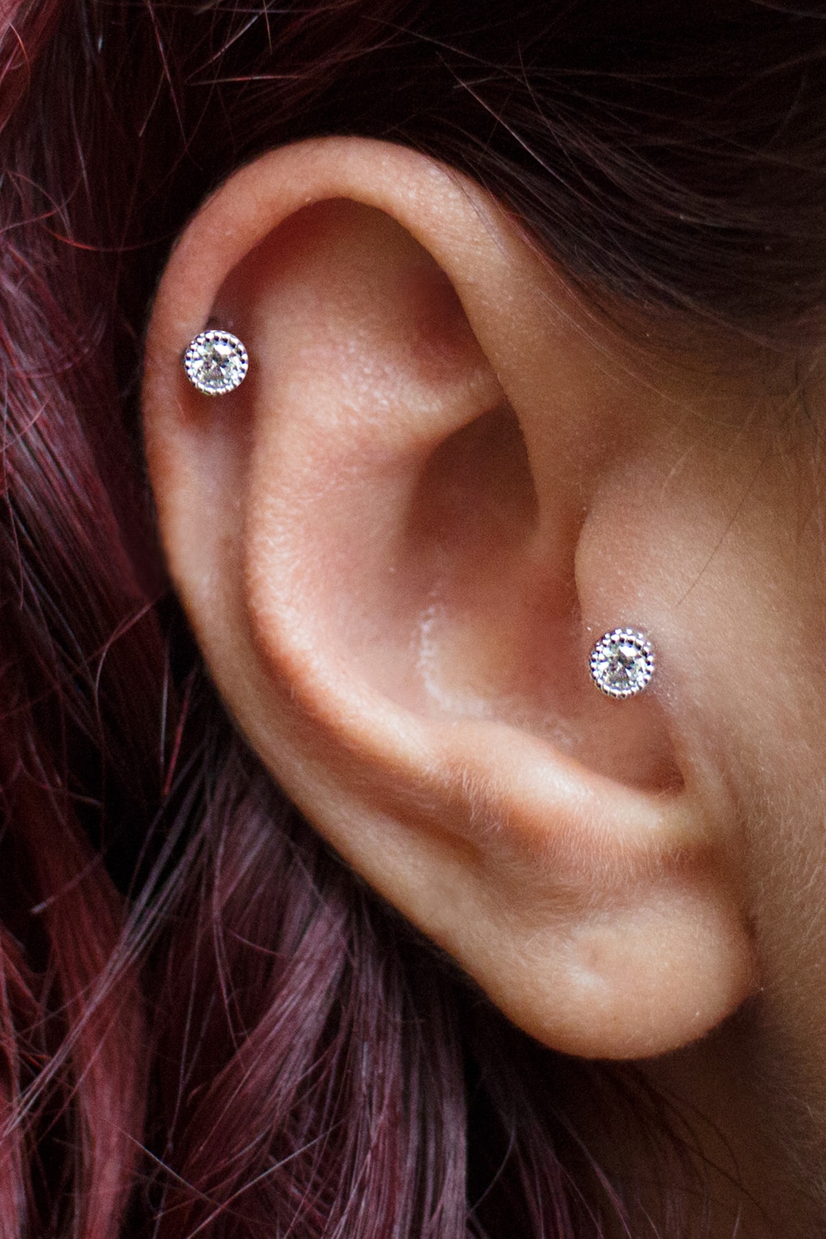Salyangoz Company Cerrahi Çelik Zirkon Yuvarlak Taş Figürlü Helix,tragus,kıkırdak Piercing Tapıyup77