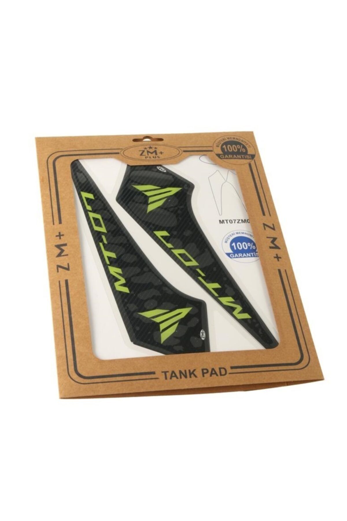 ZM plus Yamaha Mt07 Fz07 Tank Pad Yan Koruma 4 Renk Gri