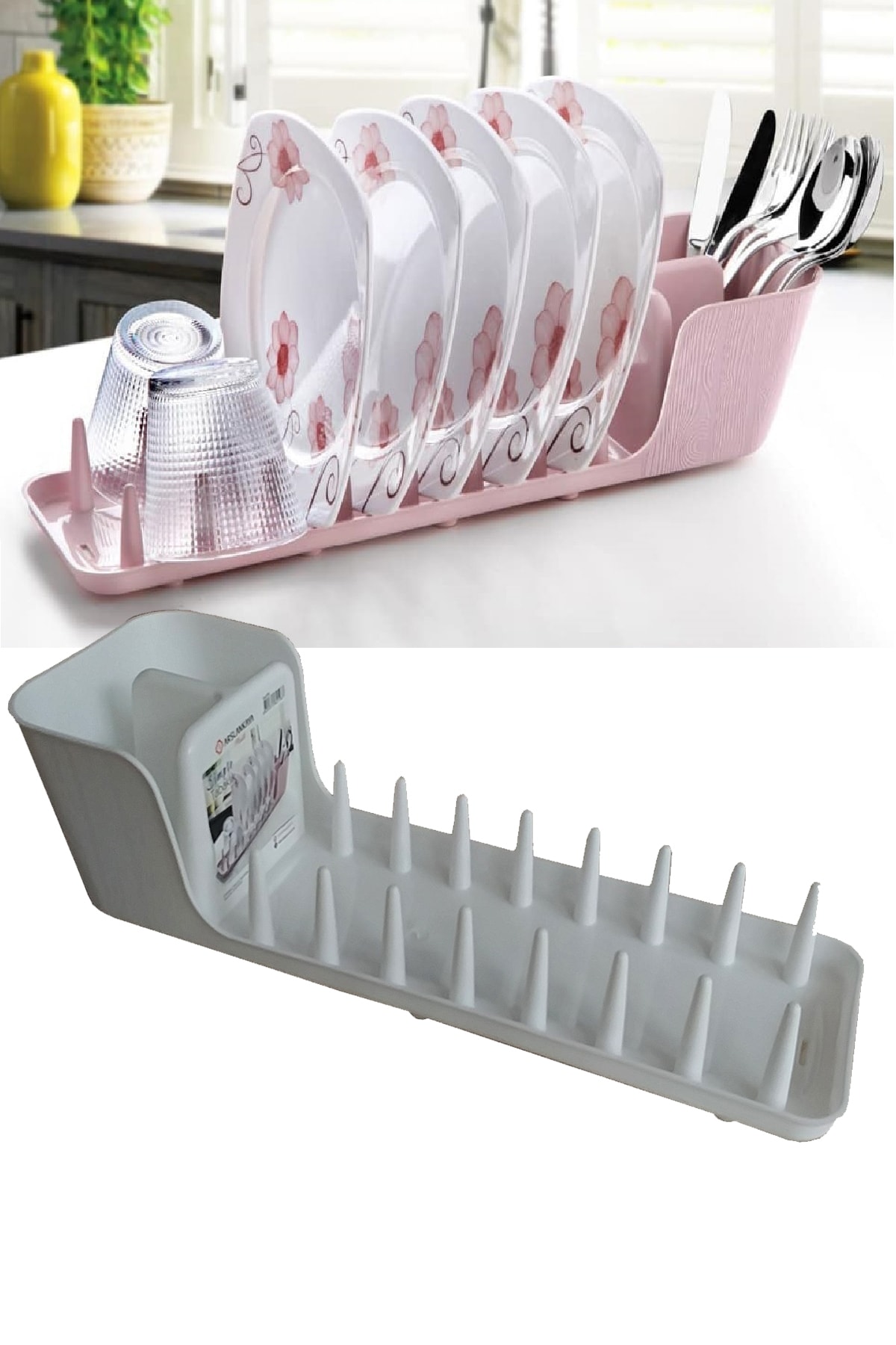 Simple Beyaz Tabaklık Kaşıklık Organizer