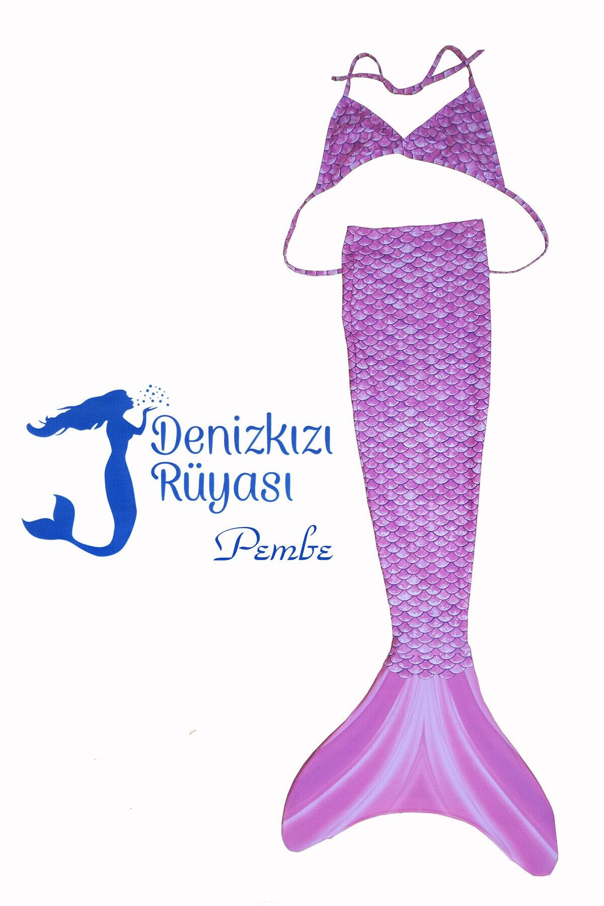 mermaid dream deniz kizi mayosu yuzmeye uygun paleti ile kiz cocuklari icin pembe xs 4 5 yas fiyati yorumlari trendyol