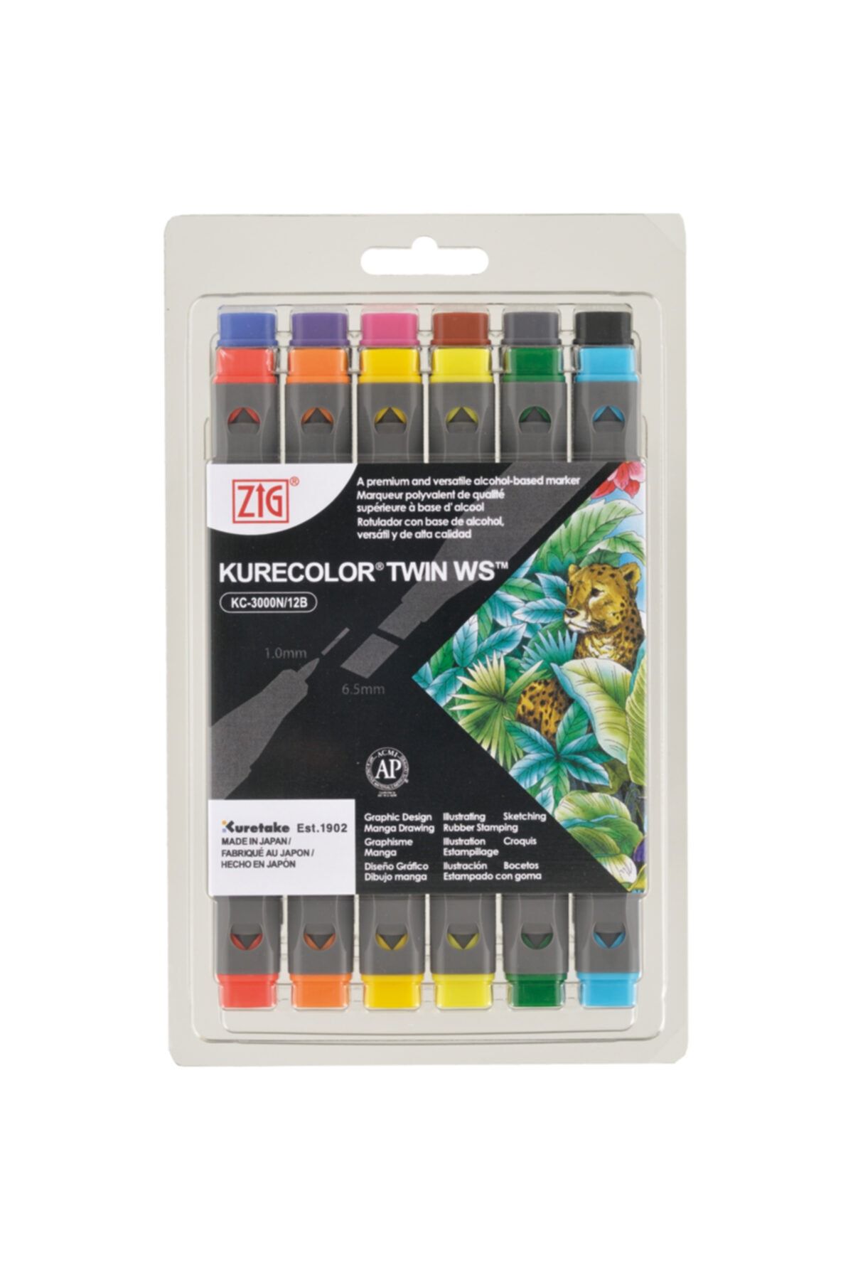 Zig Kurecolor Twin Ws 12'li Marker Seti - Basic Colors