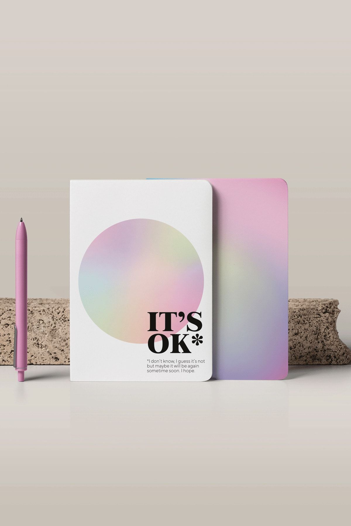 NYC It's Ok Renkli Tasarım Ajanda Planlayıcı Defter