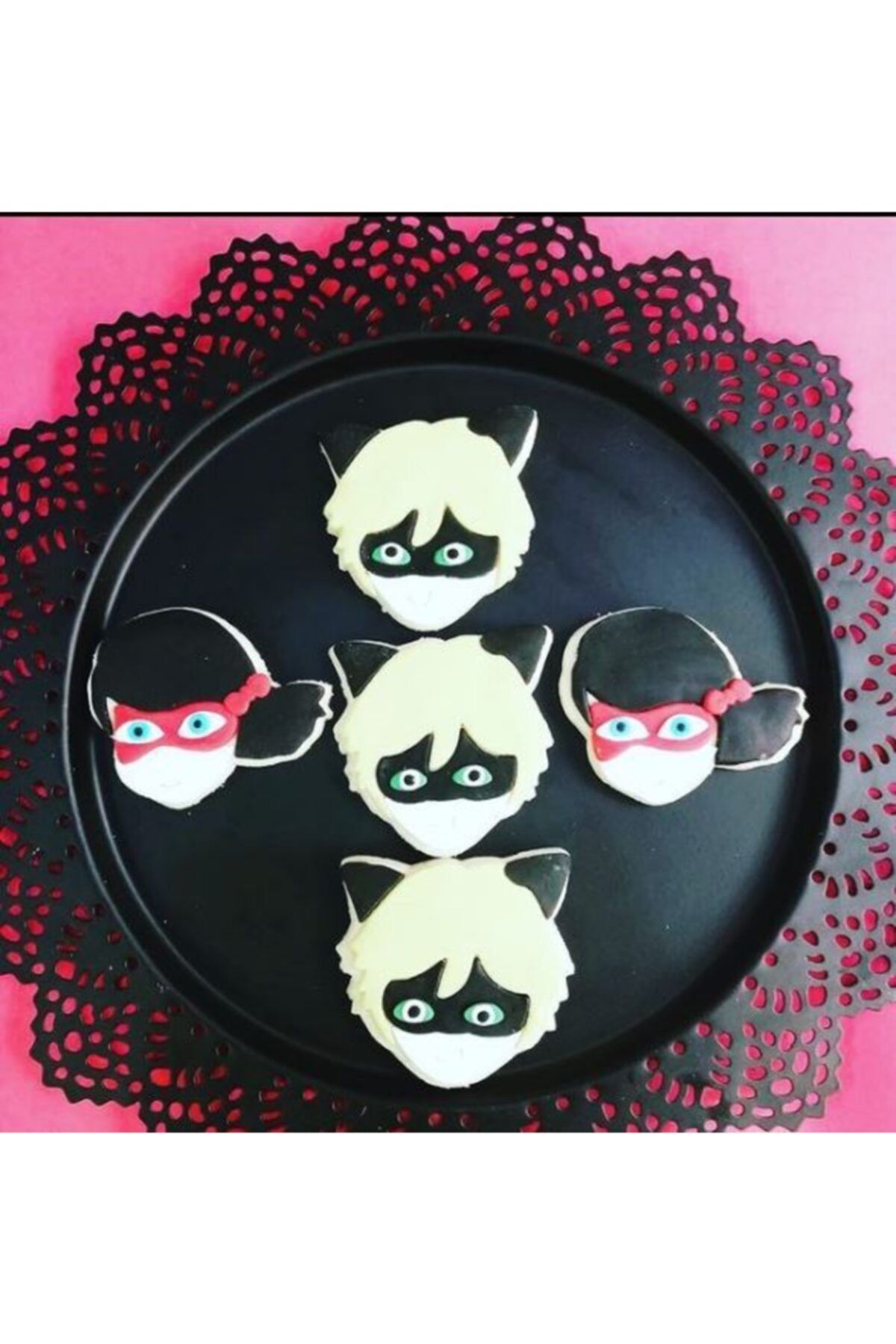 By Beken Cake & Cookie Uğur Böceği & Kara Kedi Kurabiye 5+5 Adet