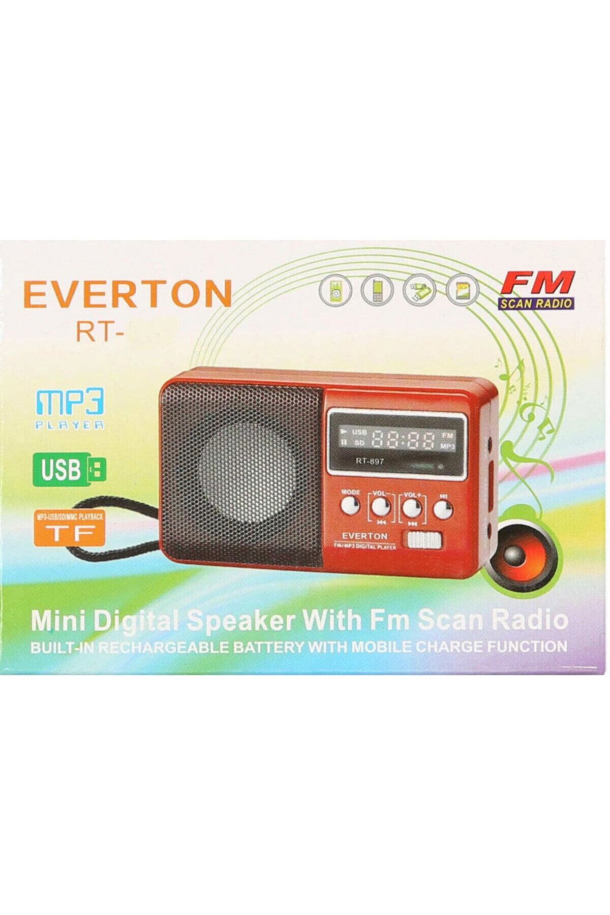 Everton Rt-303 Usb Ve Micro Kart Girişli Manuel El Radyosu