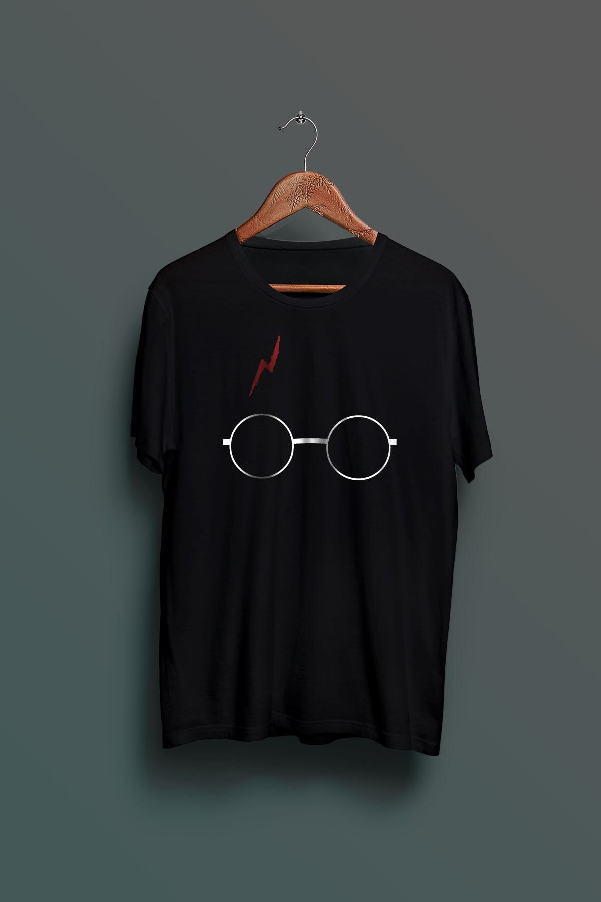 Nkys Moda Unisex Siyah Harry Potter Yara Izi Baskılı Tshirt