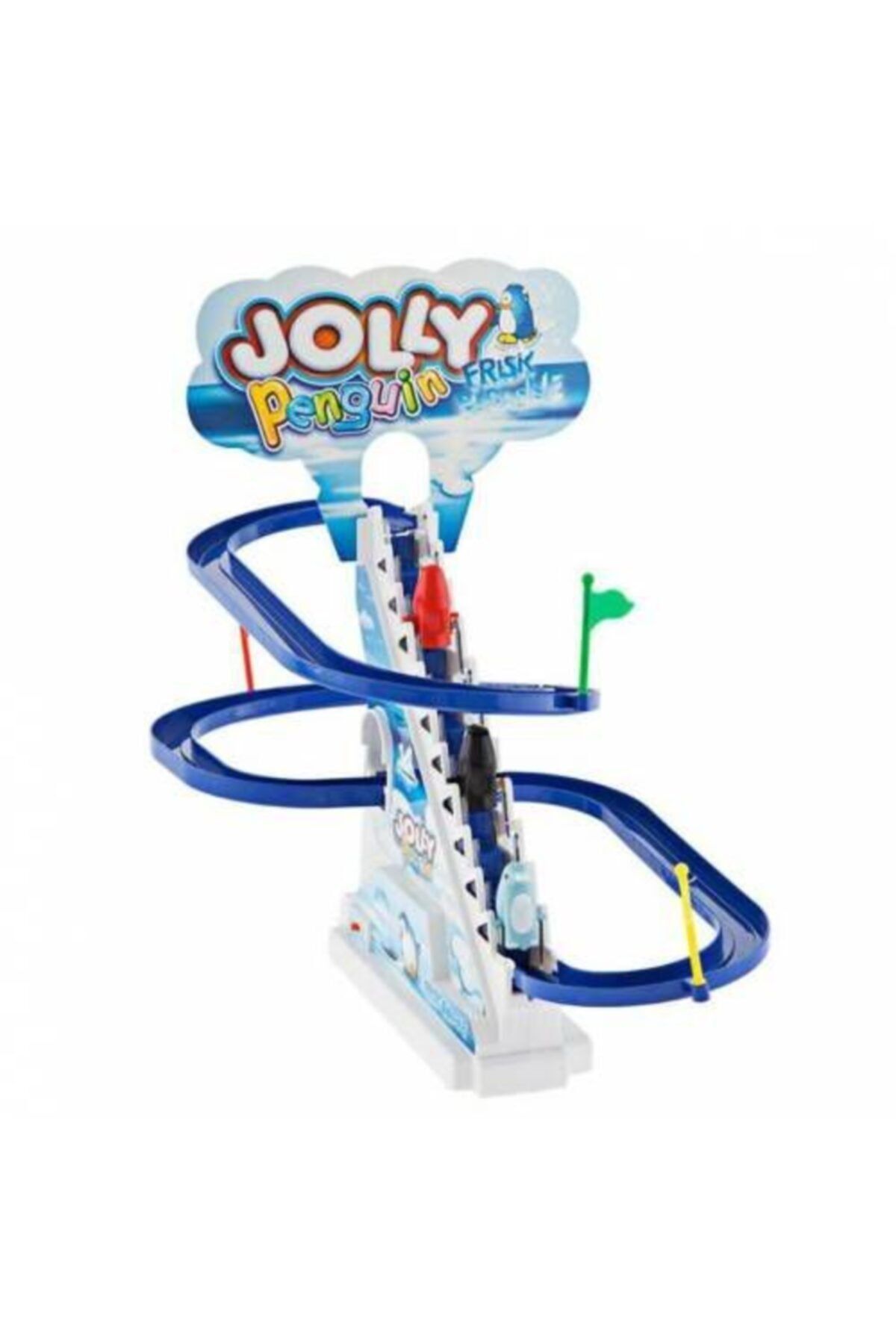 SUDEN Müzikli Hareketli Jolly Penguın Penguen Kaydırak Seti