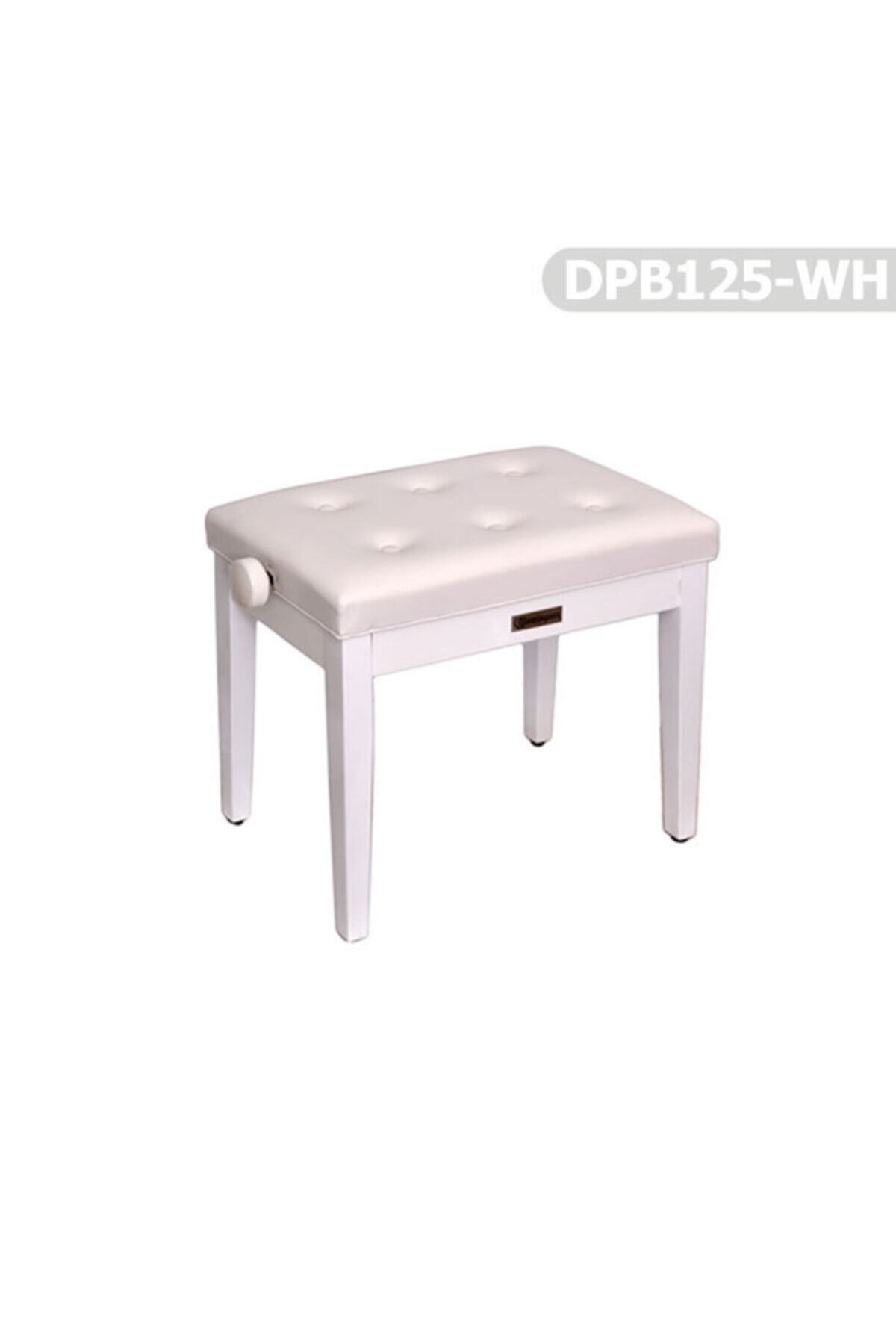 Dominguez Piyano Aksesuar Koltuk Tabure Ayarlı Beyaz Dpb125-wh