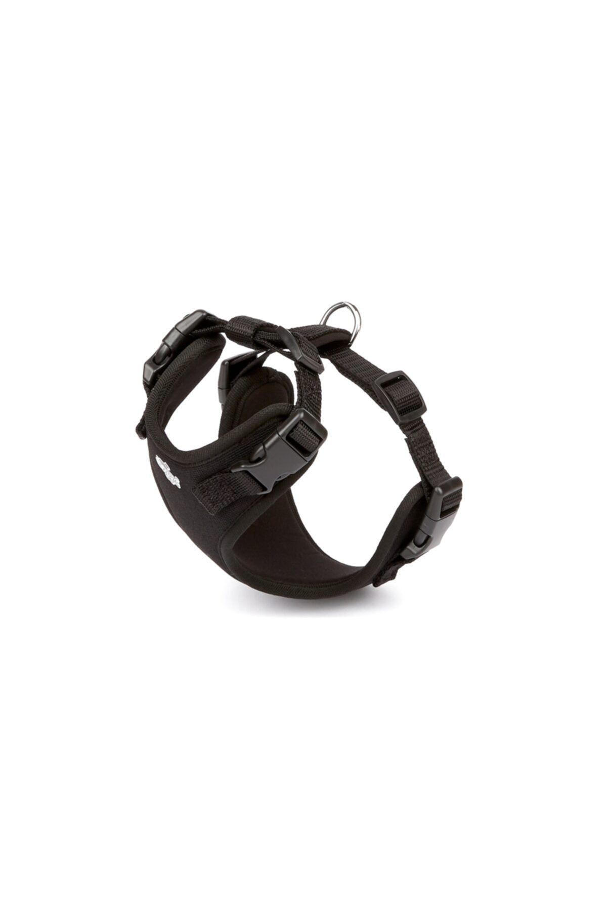 Doggie Havalı Dokumadan El Yapımı Köpek Göğüs Tasması 1,5x40-50cm - Black
